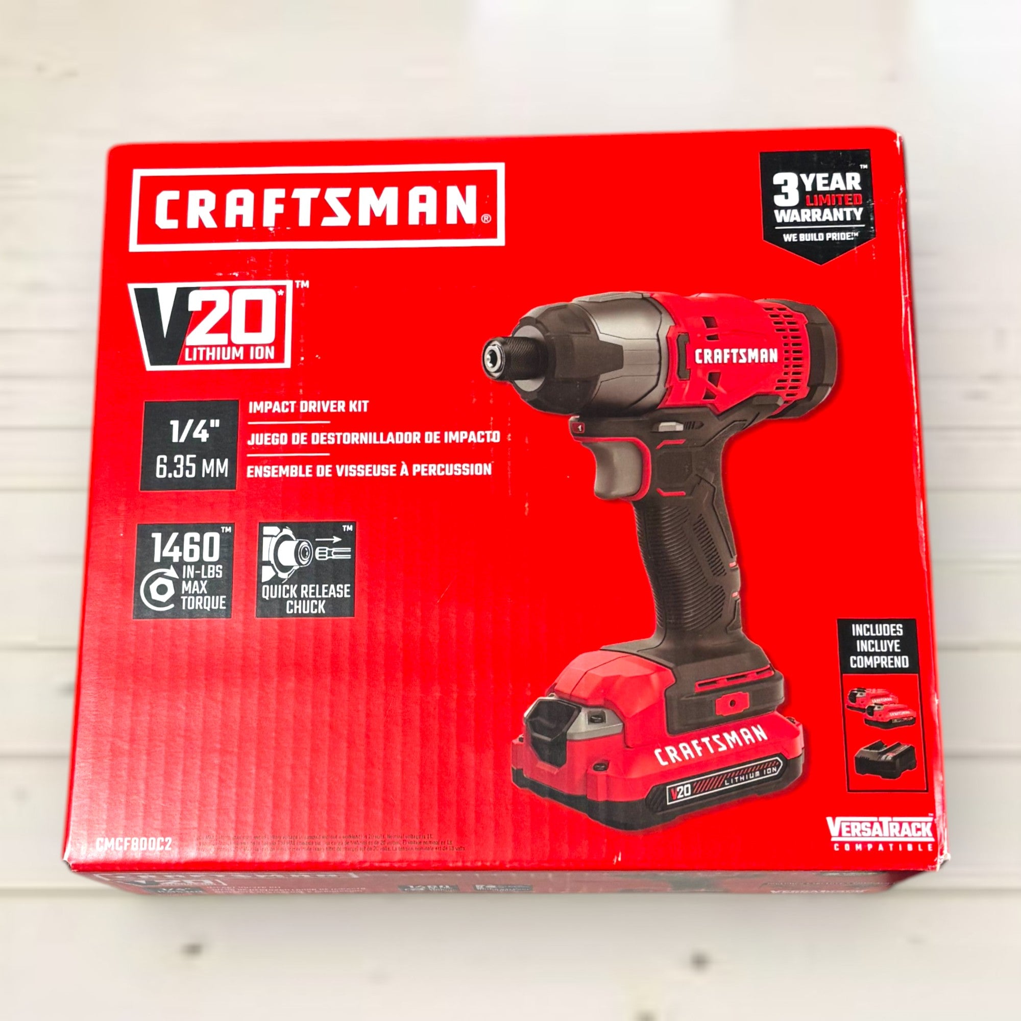 Craftsman (CMCF800C2) V20 20-volt max Cordless Impact Driver (Battery Included and Charger Included)