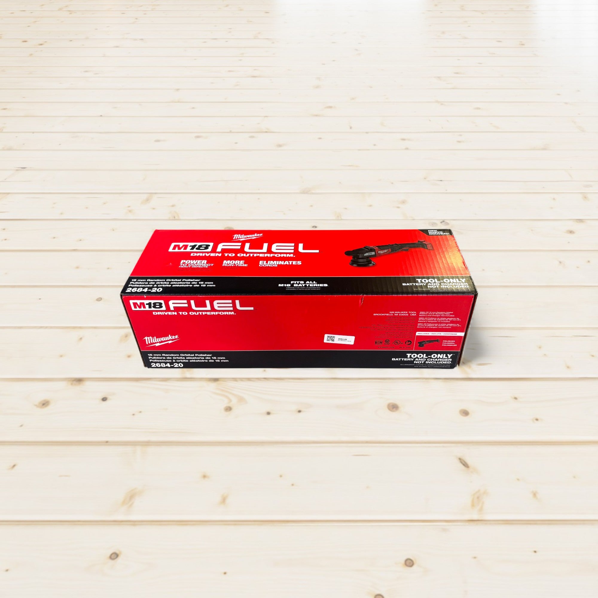 Milwaukee (2684-20)  M18 FUEL18V Lithium-Ion Brushless Cordless 15MM DA Polisher (Tool-Only)