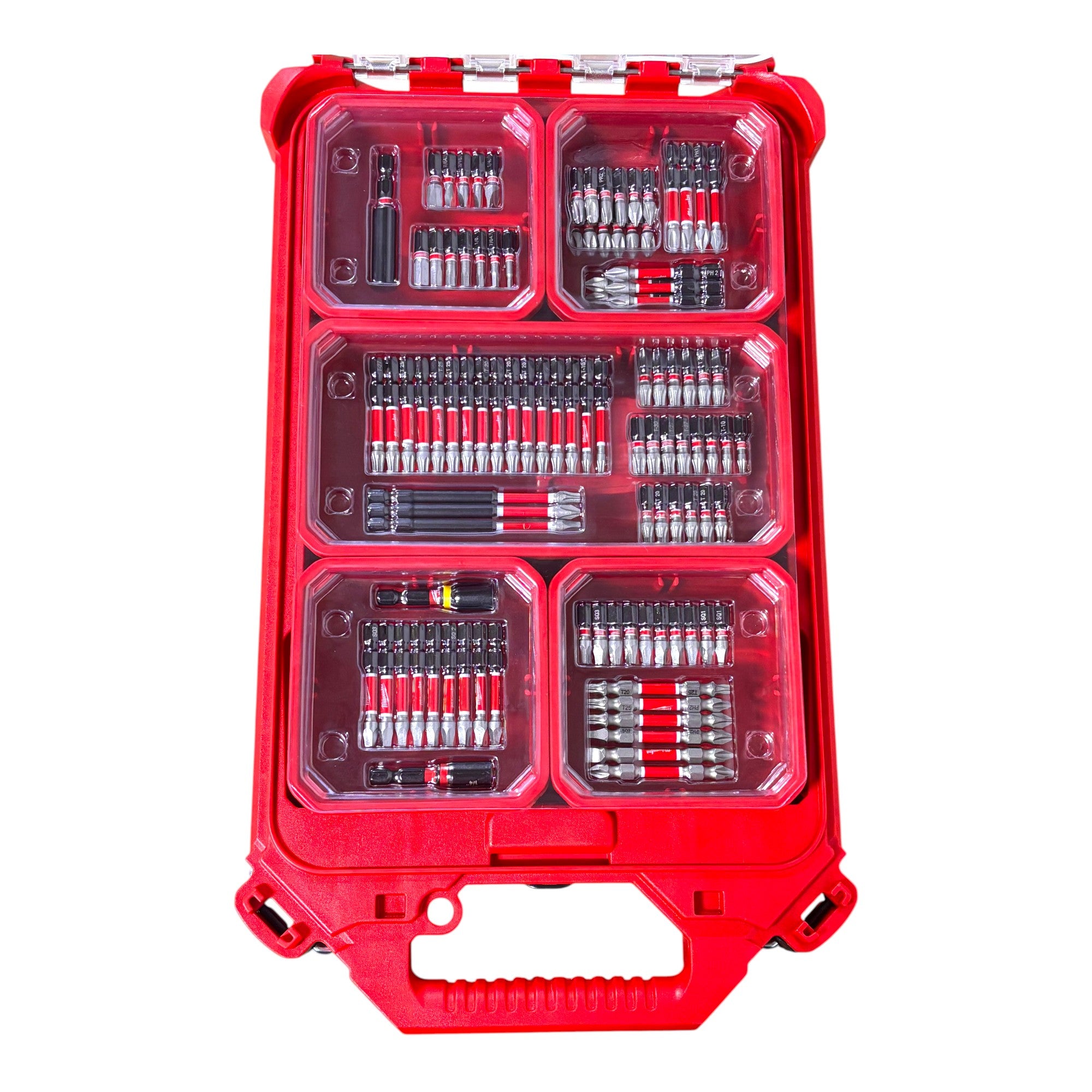 Milwaukee (48-32-4082) SHOCKWAVE Impact Duty Alloy Steel Screw Driver Bit Set with PACKOUT Case (100-Piece)