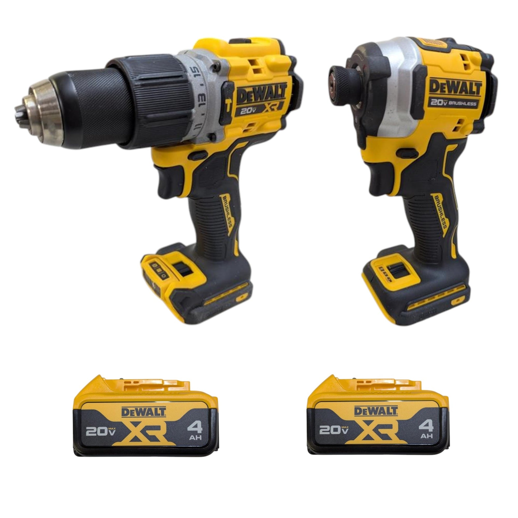 DEWALT (DCK2050M2) 20V MAX XR Hammer Drill and ATOMIC Impact Driver 2 Tool Cordless Combo Kit with (2) 4.0Ah Batteries, Charger, and Bag