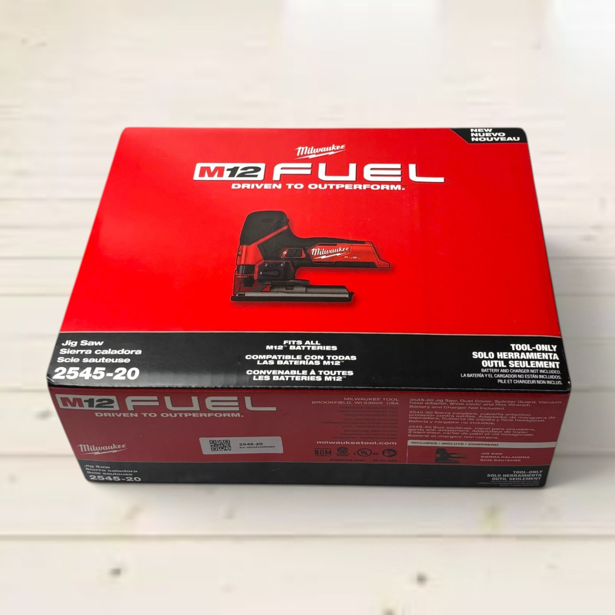 Milwaukee (2545-20) M12 12V Fuel Lithium-Ion Cordless Jig Saw (Tool-Only)