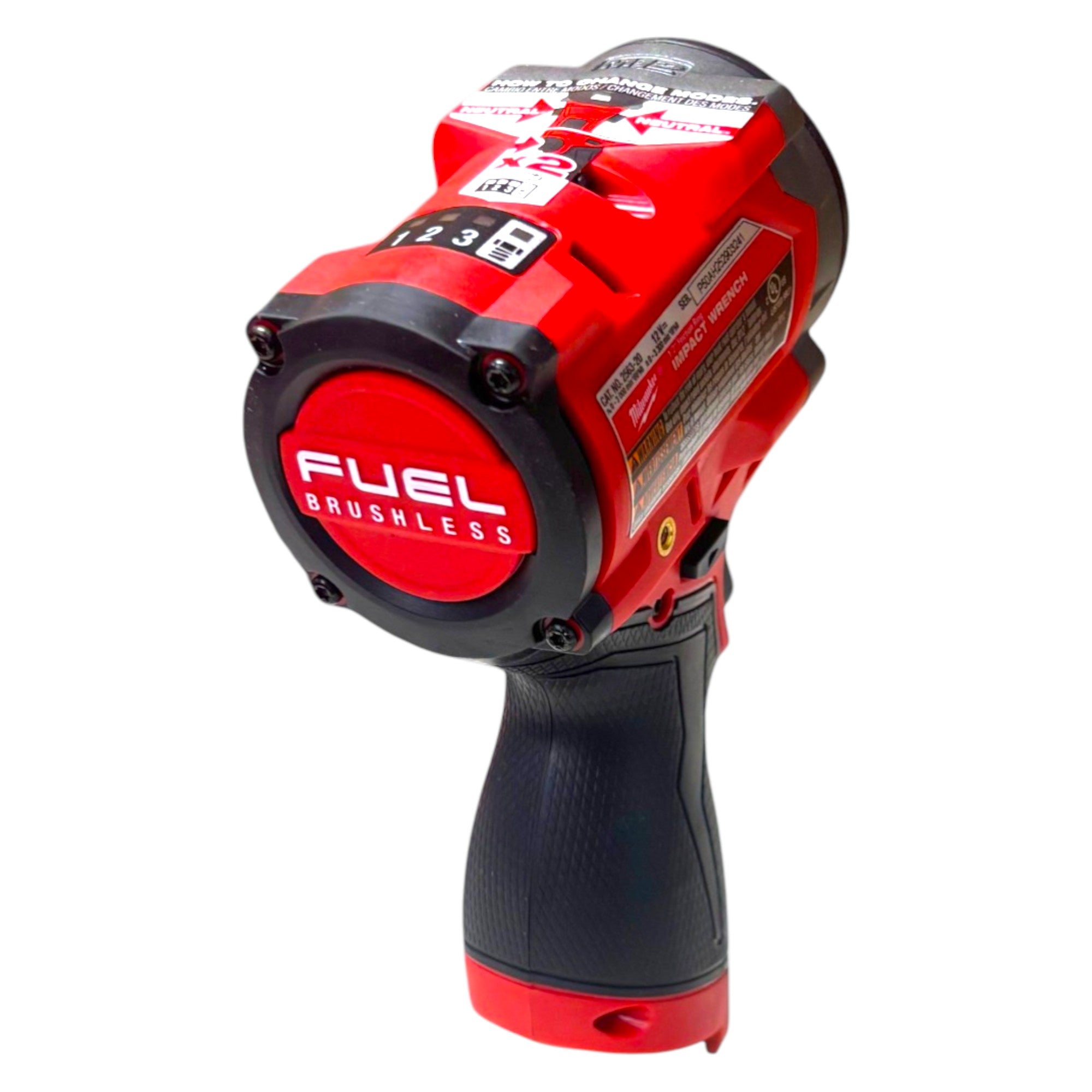 Milwaukee (2563-22)  M12 FUEL 12V Li-Ion Brushless Cordless Stubby 1/2 in. Impact Wrench Kit w/(1) 5.0Ah & (1) 2.5 Ah High Output Batteries