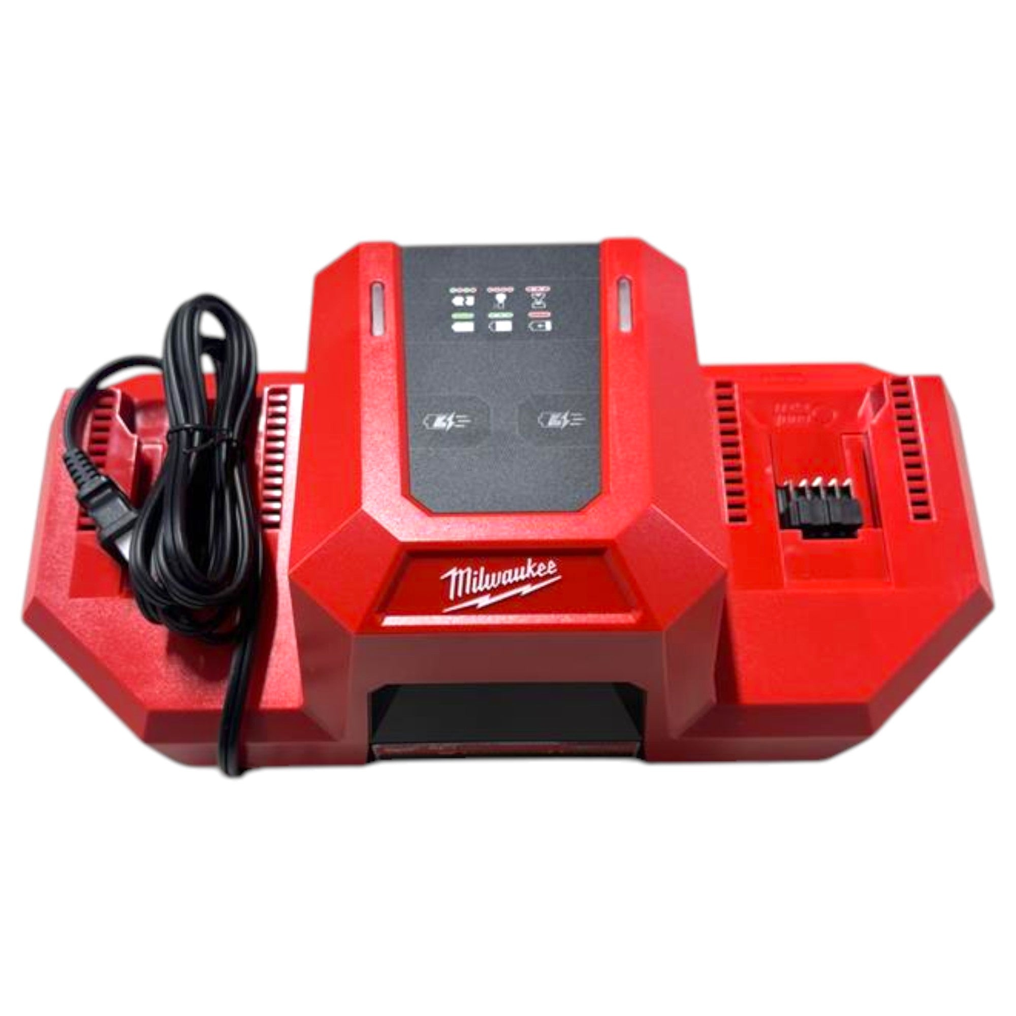 Milwaukee (48-59-1881SC) M18 18V Lithium-Ion REDLITHIUM FORGE 8.0 Ah Battery Pack with M18 18V Dual Bay Simultaneous Super Charger