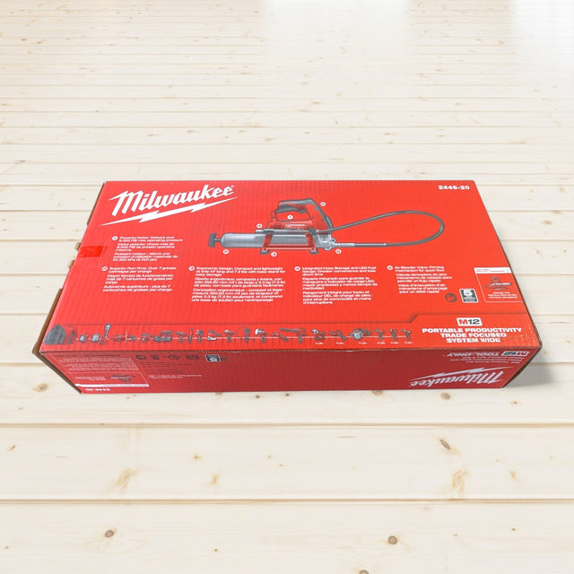 Milwaukee (2446-20) M12 12V Lithium-Ion Cordless Grease Gun (Tool-Only)