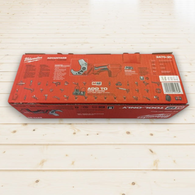 Milwaukee M12 12V Lithium-Ion Cordless PVC Pipe Shear (Tool-Only) 2470-20
