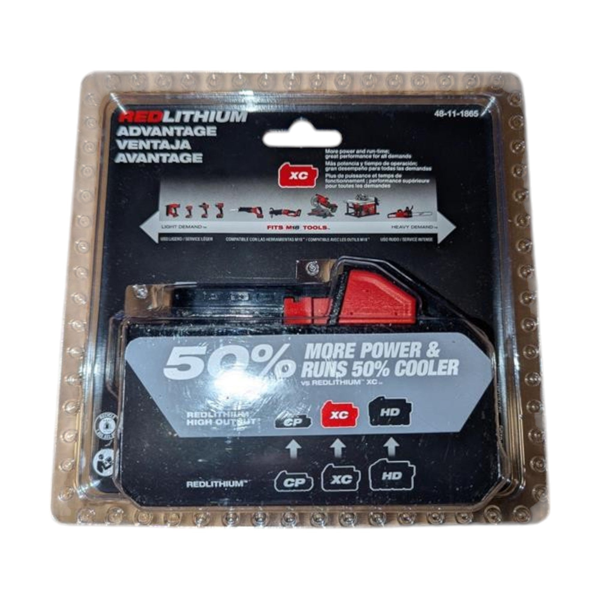 Milwaukee (48-11-1865) M18 18-Volt Lithium-Ion High Output Battery Pack 6.0Ah