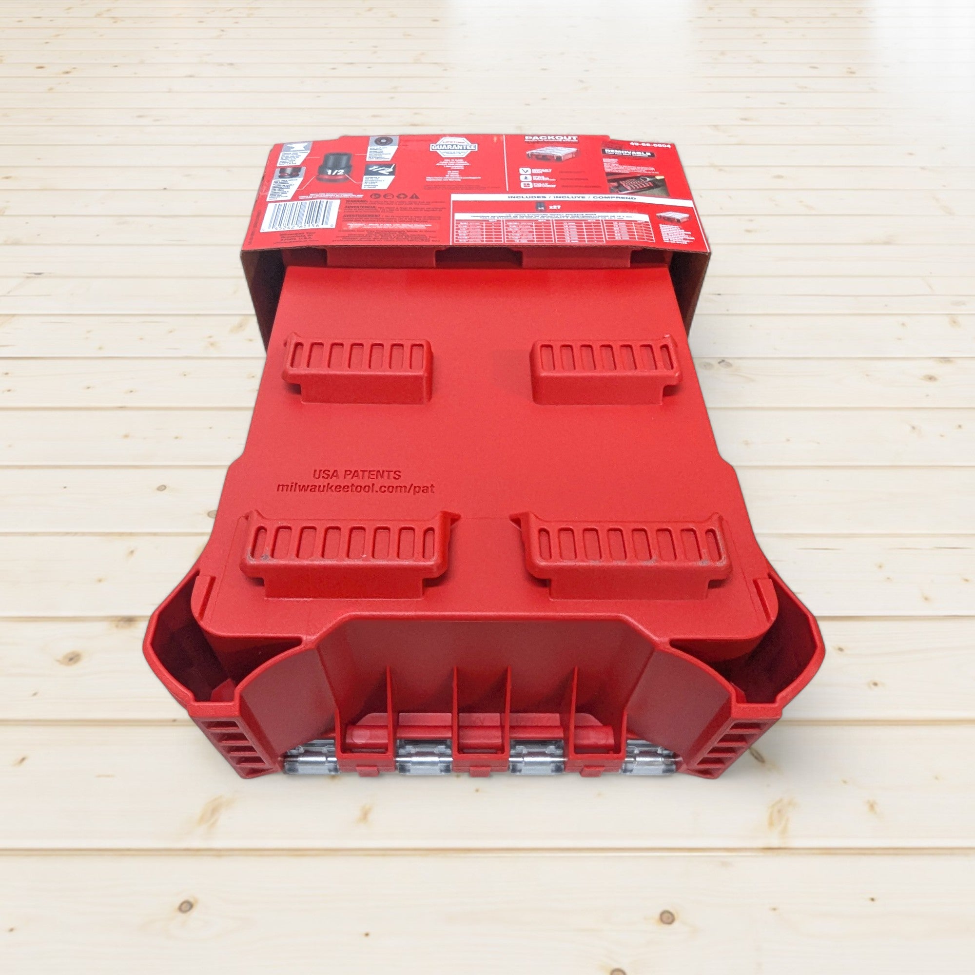 Milwaukee (49-66-6804) SHOCKWAVE Impact-Duty 1/2 in. Drive Metric and SAE Standard Impact PACKOUT Socket Set (27-Piece)