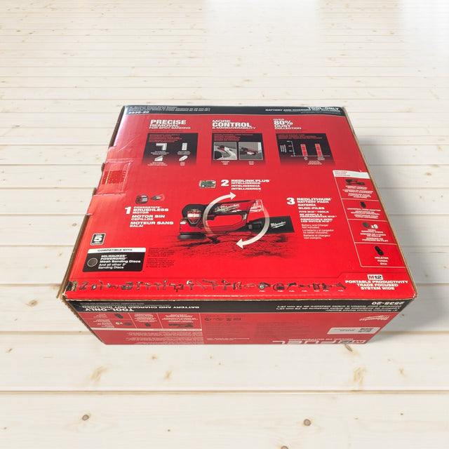 Milwaukee (2535-20) M12 FUEL 12V Lithium-Ion Brushless Cordless 3 in. Random Orbital Detail Sander