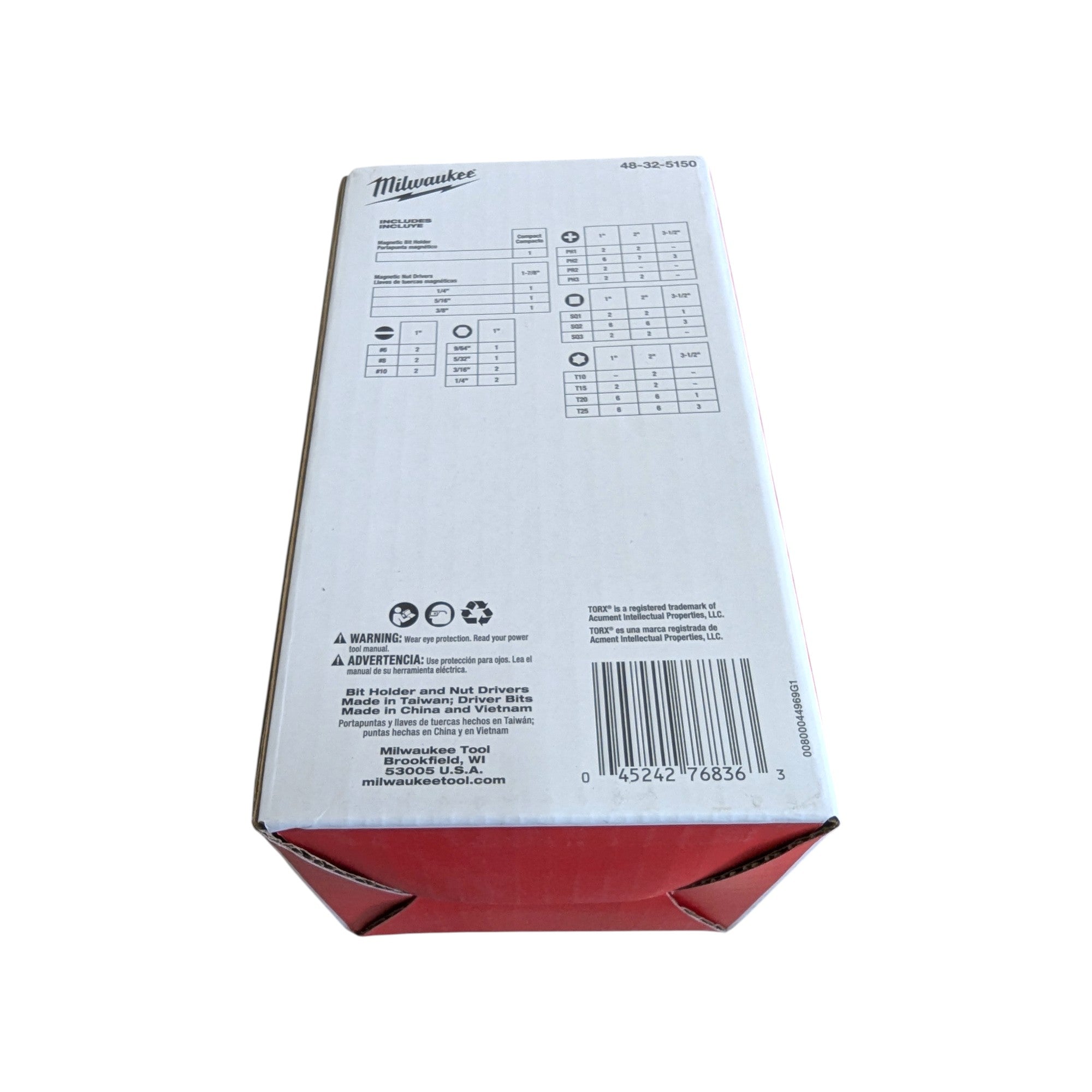 Milwaukee (48-32-5150) SHOCKWAVE Impact-Duty Alloy Steel Screw Driver Bit Set (100-Piece)