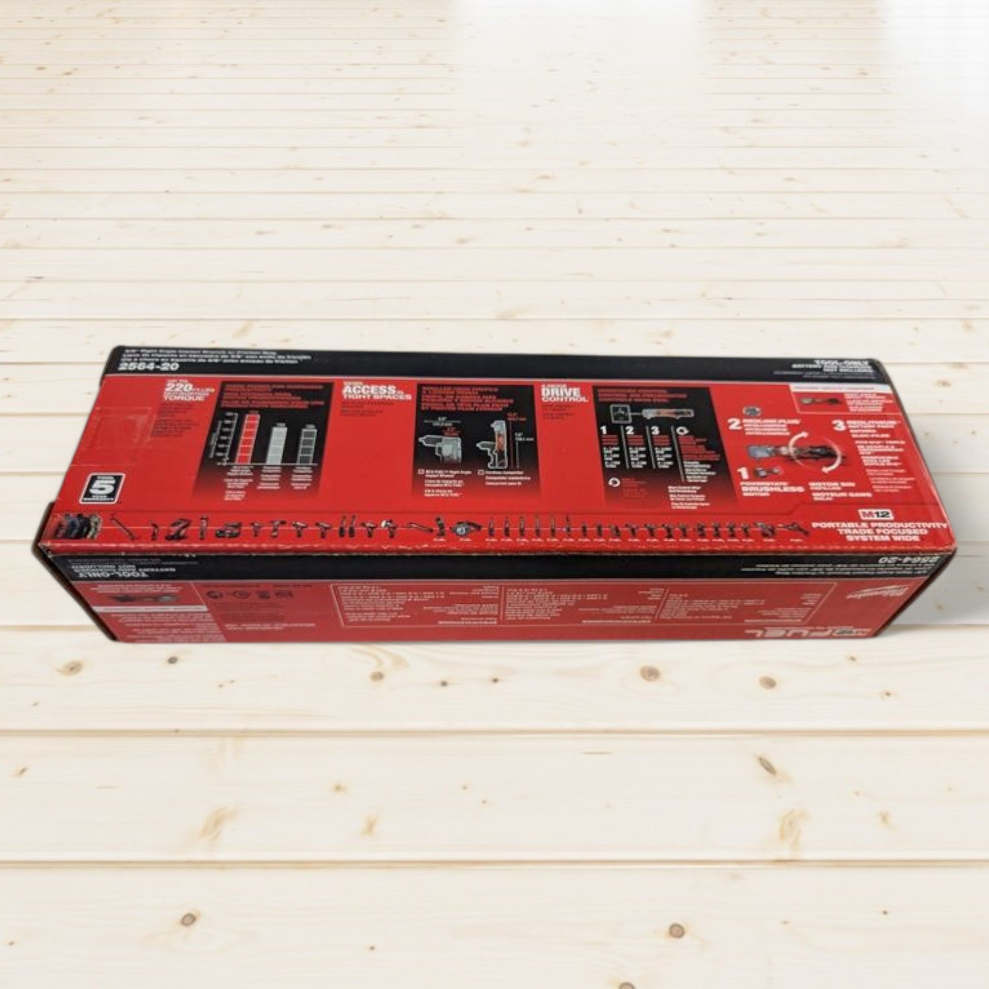 Milwaukee (2564-20) M12 FUEL 12V Lithium-Ion Brushless Cordless 3/8 in. Right Angle Impact Wrench (Tool-Only)