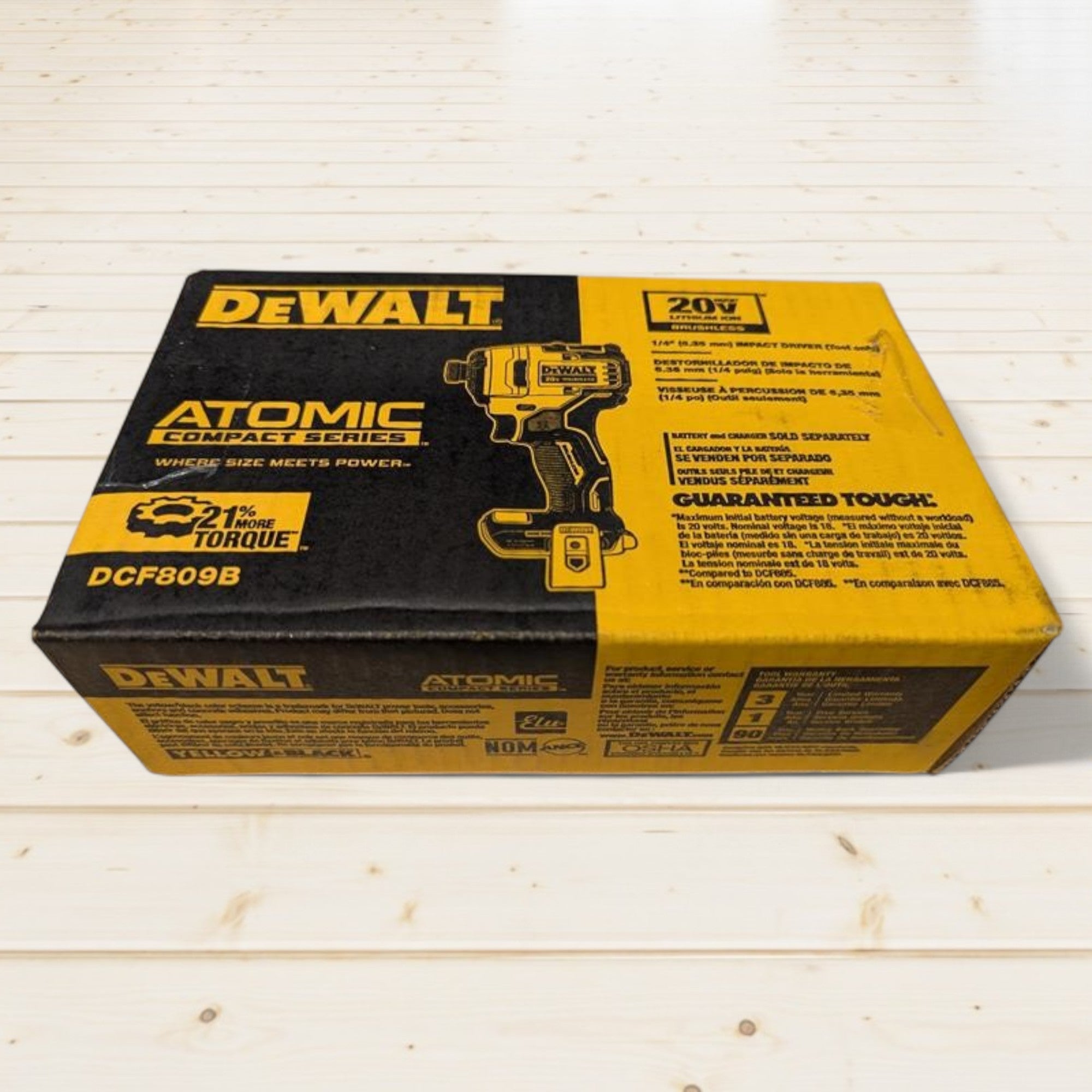 DEWALT (DCF809B) ATOMIC 20V MAX Cordless Brushless Compact 1/4 in. Impact Driver (Tool Only)