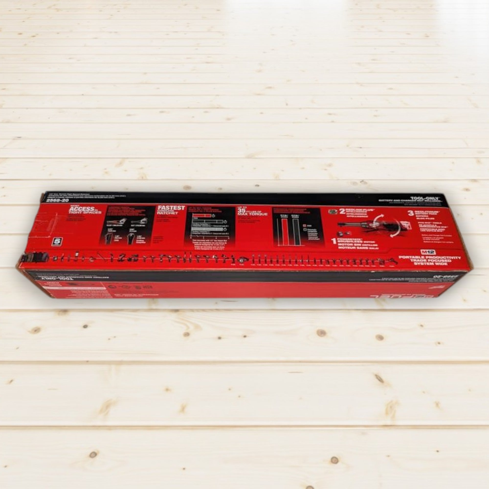 Milwaukee (2568-20) M12 FUEL 12V Lithium-Ion Brushless Cordless 1/4 in. Extended Reach High Speed Ratchet (Tool Only)