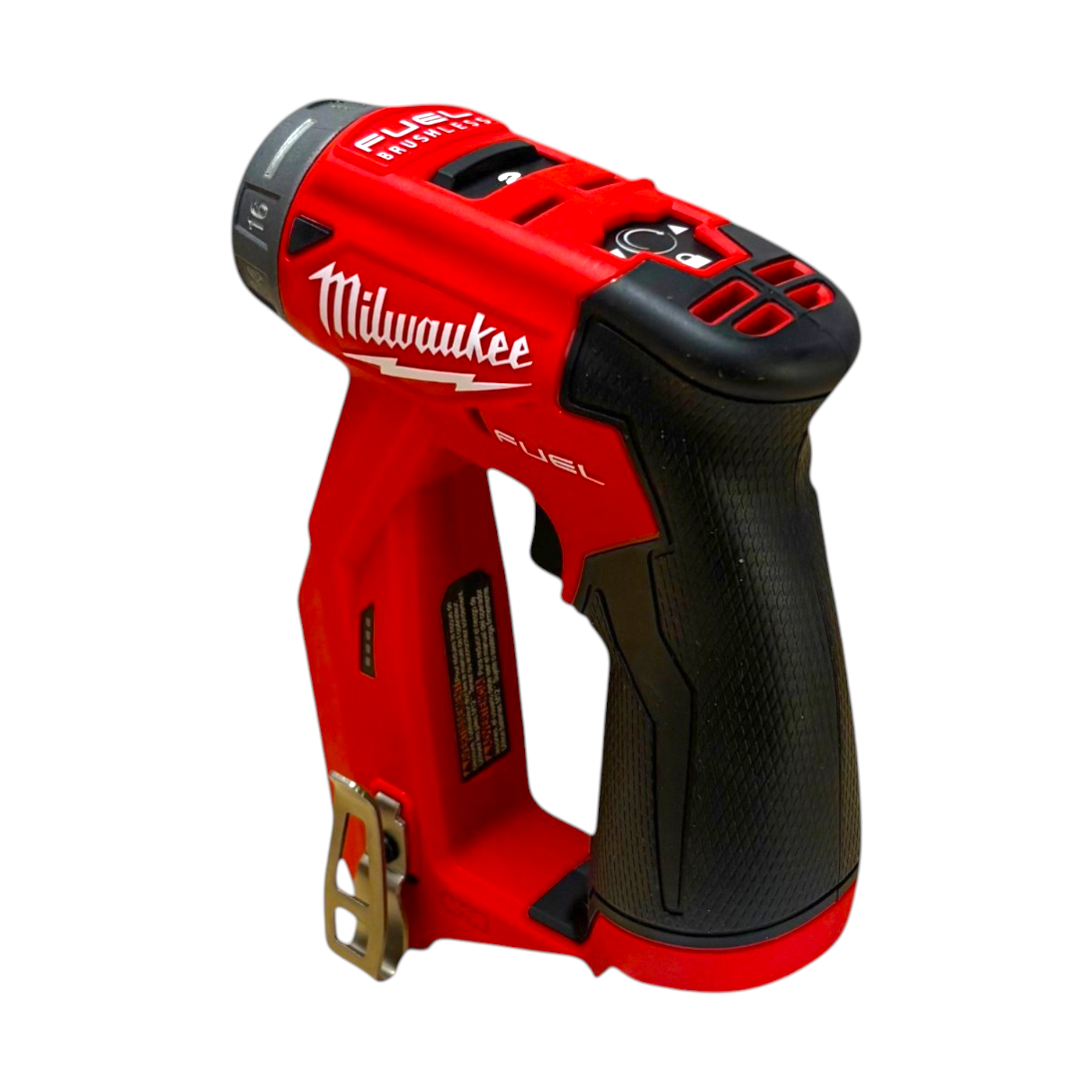 Milwaukee (2505-20) M12 FUEL 12V Lithium-Ion Brushless Cordless 4-in-1 Installation 3/8 in. Drill Driver with 4 Tool Head - genuine, brand new in secure, non-retail packaging