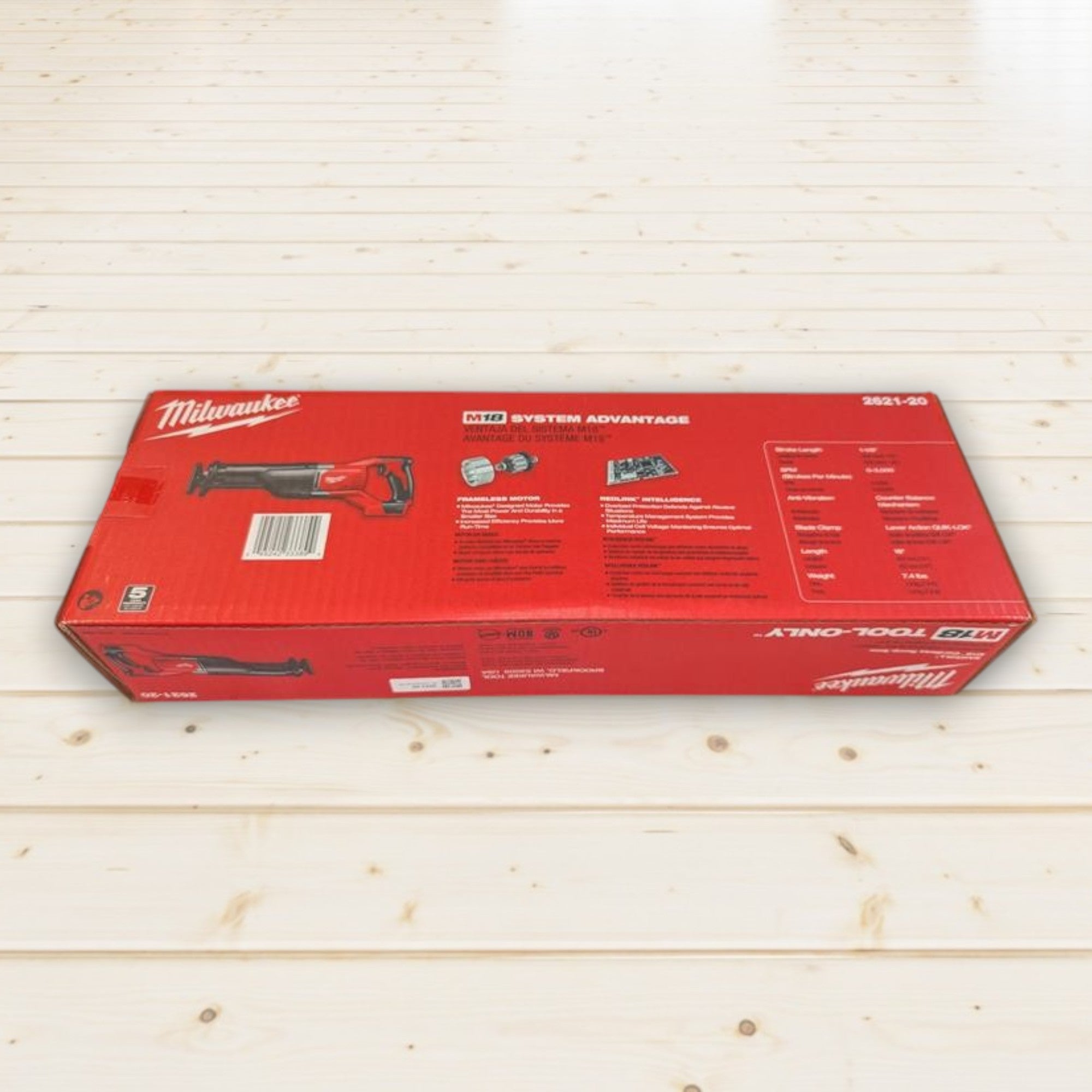 Milwaukee (2621-20) M18 18V Lithium-Ion Cordless SAWZALL Reciprocating Saw (Tool-Only)