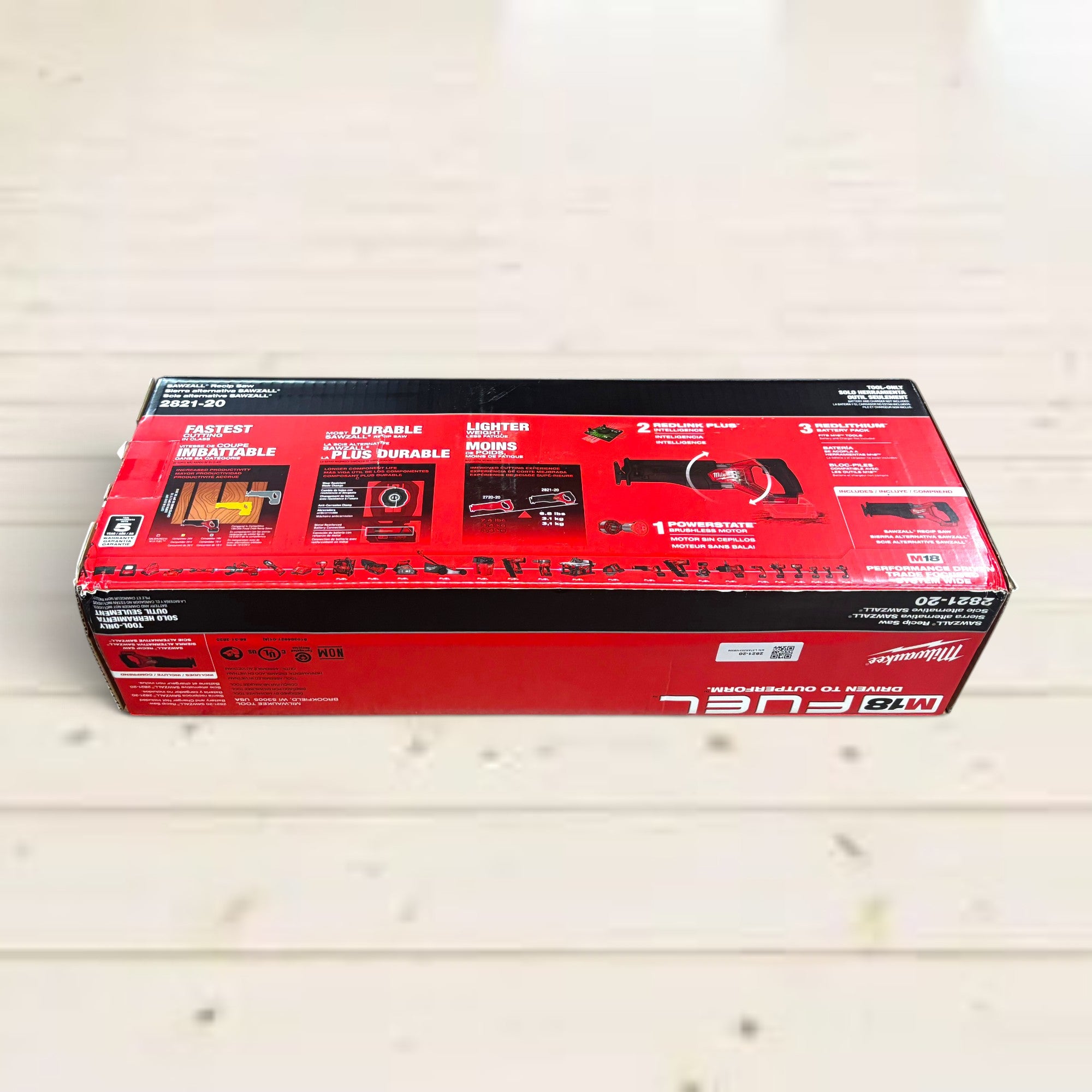 Milwaukee (2821-20) M18 FUEL GEN-2 18V Lithium-Ion Brushless Cordless SAWZALL Reciprocating Saw (Tool-Only)