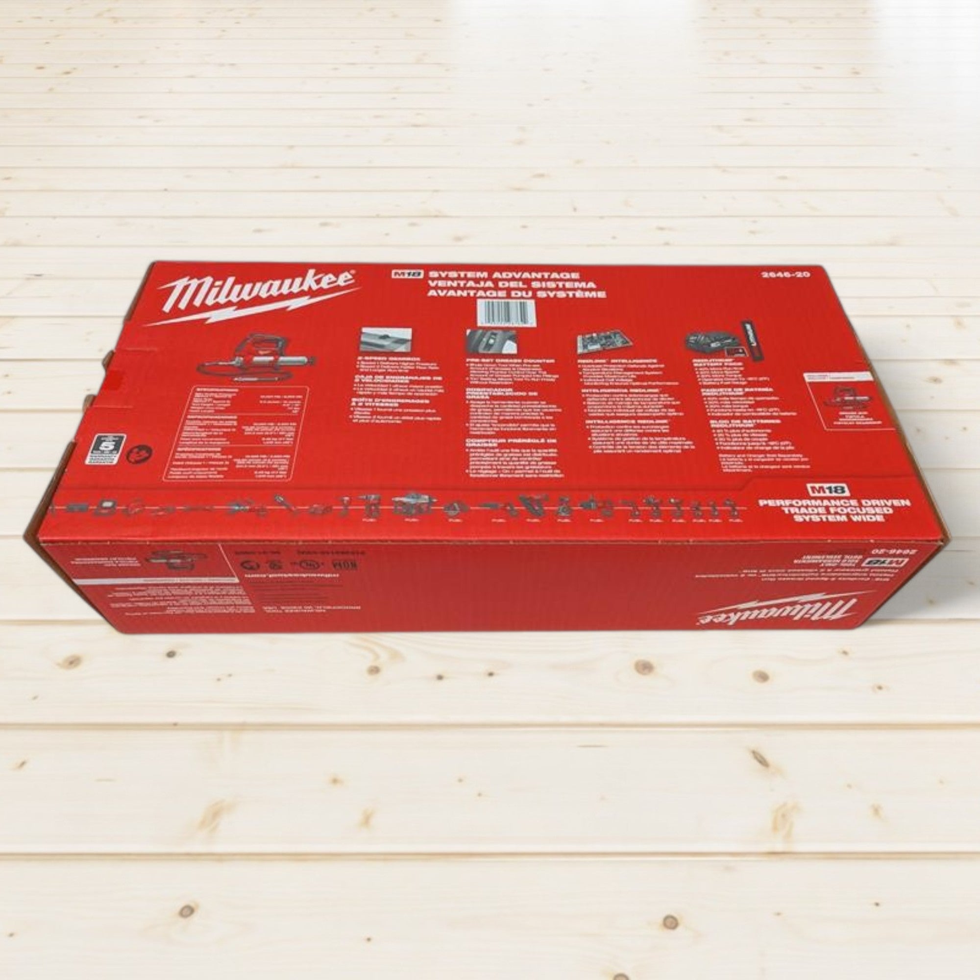 Milwaukee (2646-20) M18 18V Lithium-Ion Cordless Grease Gun 2-Speed (Tool-Only)