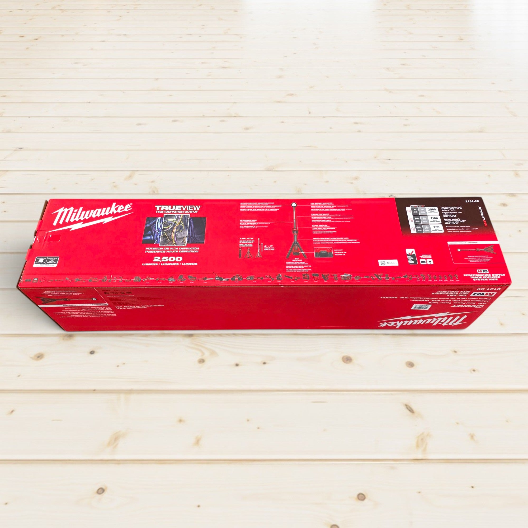 Milwaukee (2131-20) M18 18-Volt Lithium-Ion Cordless Rocket Dual Power Tower Light (Tool-Only)
