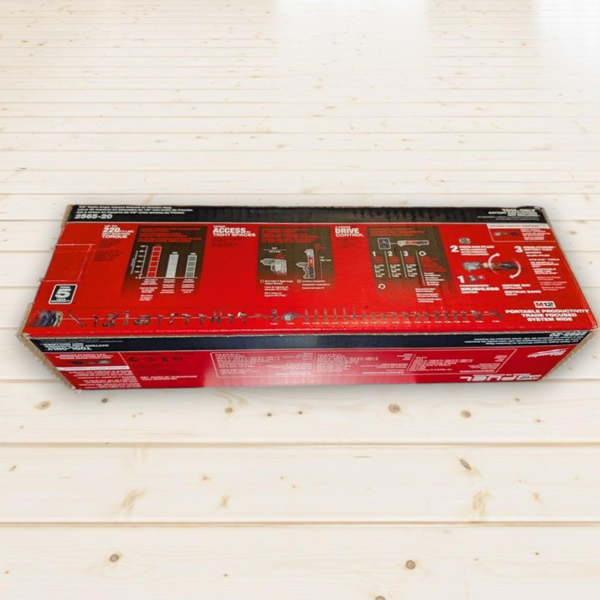 Milwaukee (2565-20) M12 FUEL 12V Lithium-Ion Brushless Cordless 1/2 in. Right Angle Impact Wrench (Tool-Only)