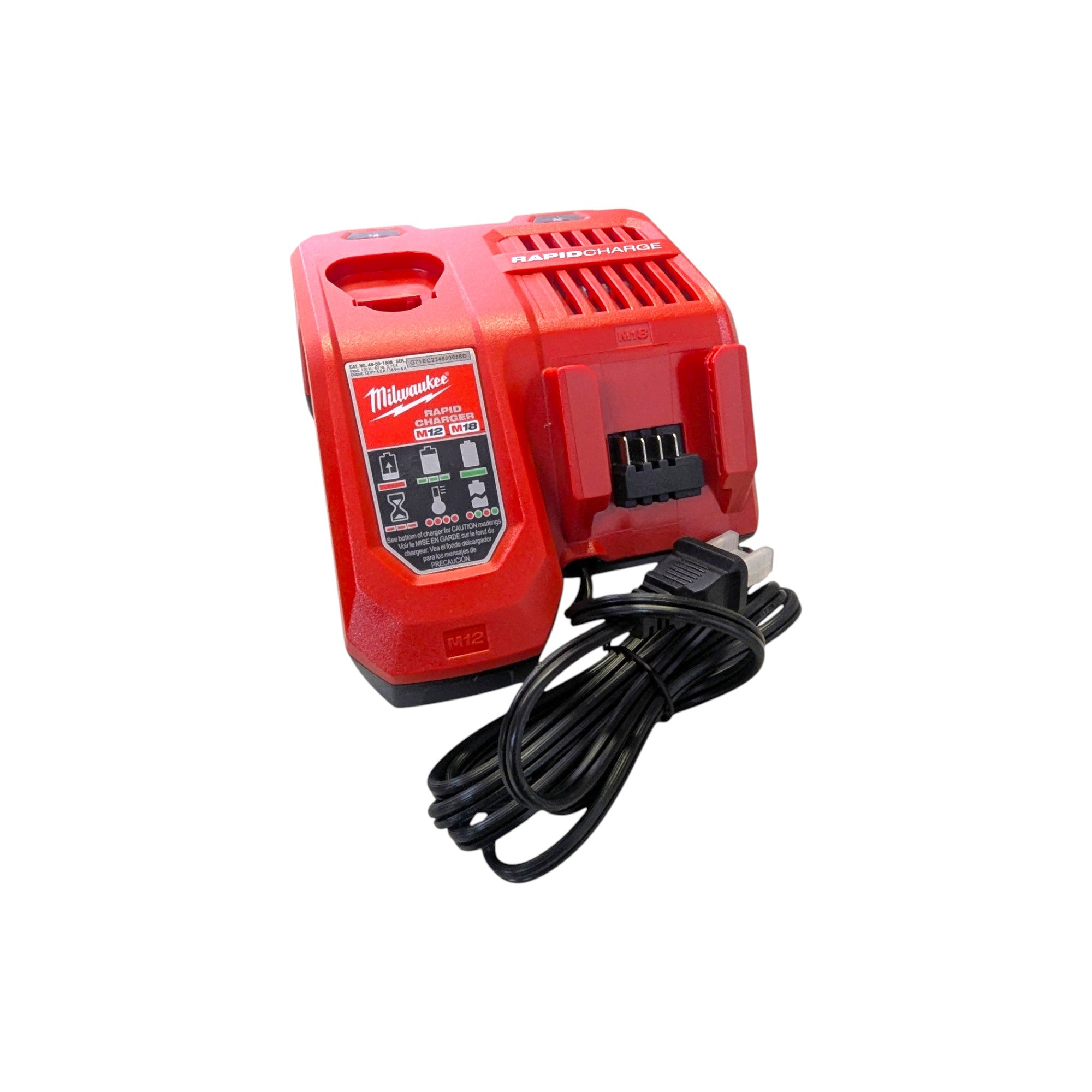 Milwaukee (2882-22) M18 FUEL 18V Lithium-Ion Brushless Cordless 4-1/2 in./5 in. Braking Grinder Kit W/Paddle Switch & (2)6.0 Batteries