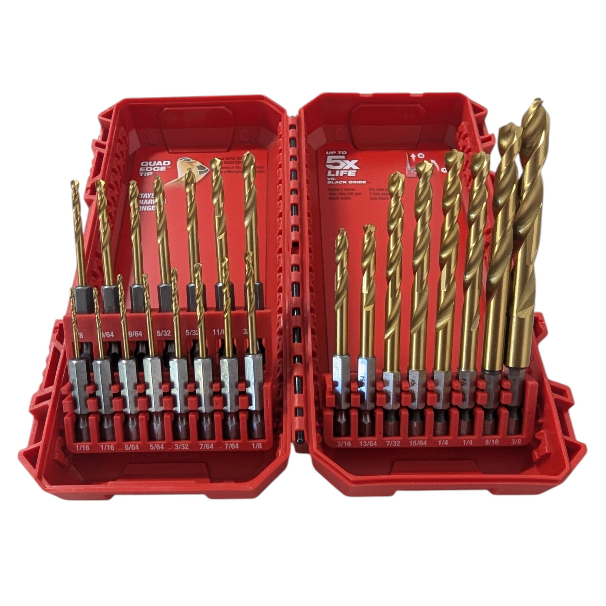 Milwaukee (48-89-4631) SHOCKWAVE IMPACT DUTY Titanium Twist Drill Bit Set (23-Piece)