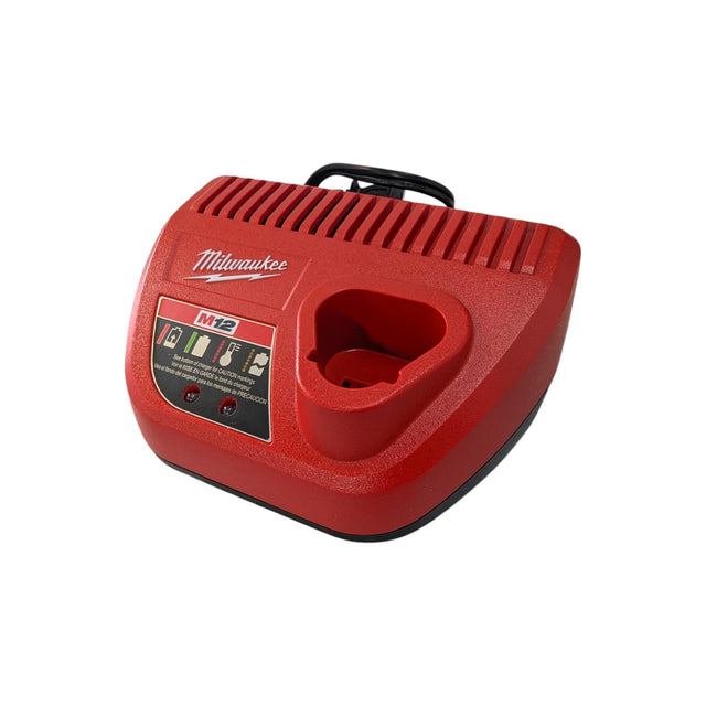 Milwaukee (48-59-2450P) M12 12V Lithium-Ion XC High Output 5.0 Ah Battery Pack (2-Pack) Starter Kit with Charger