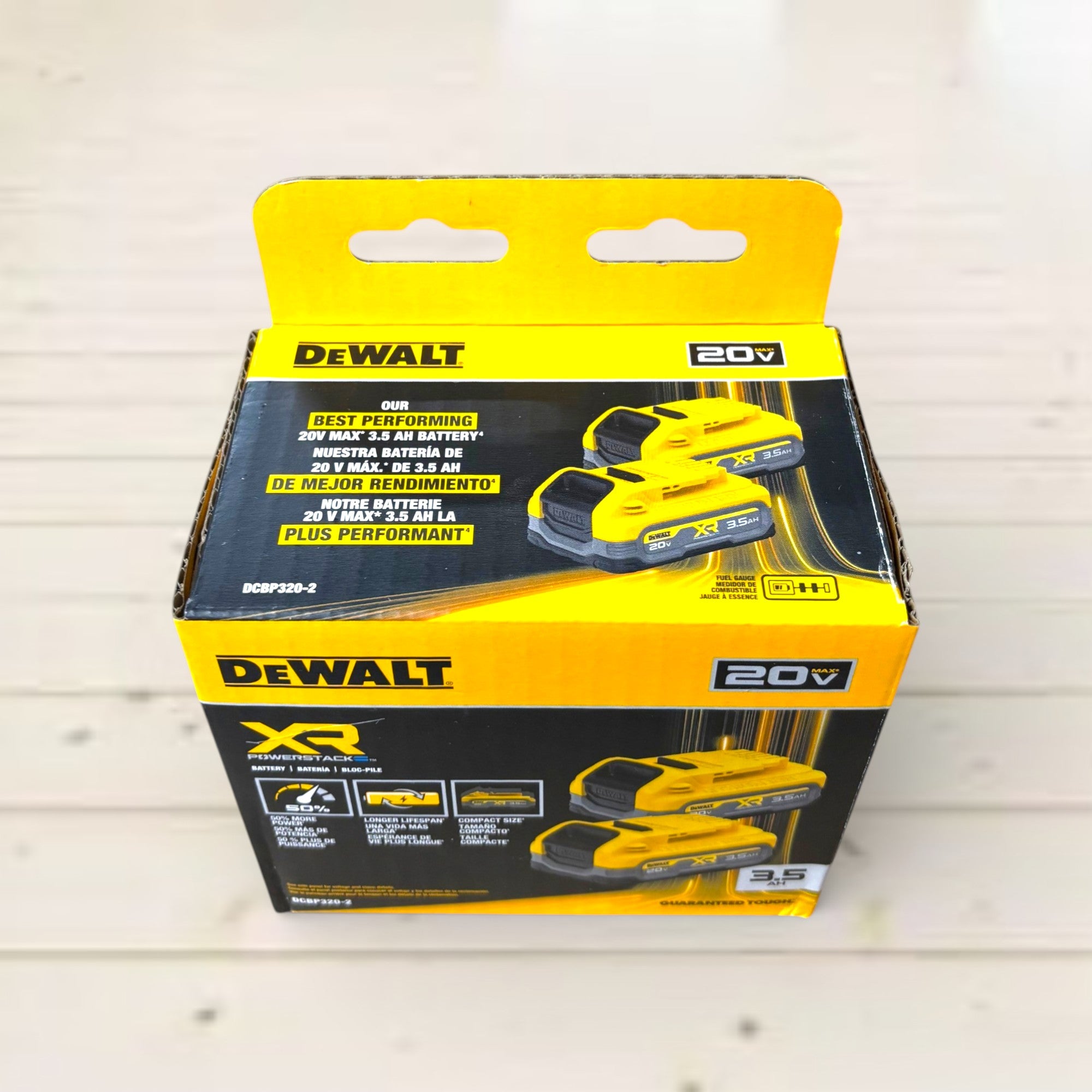 DEWALT (DCBP320-2)  20V MAX XR POWERSTACK Lithium-Ion 3.5 Ah Battery (2 -Pack)