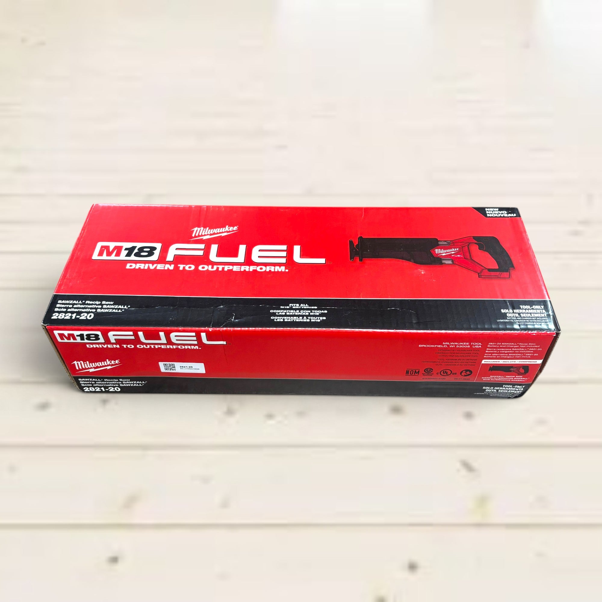 Milwaukee (2821-20) M18 FUEL GEN-2 18V Lithium-Ion Brushless Cordless SAWZALL Reciprocating Saw (Tool-Only)