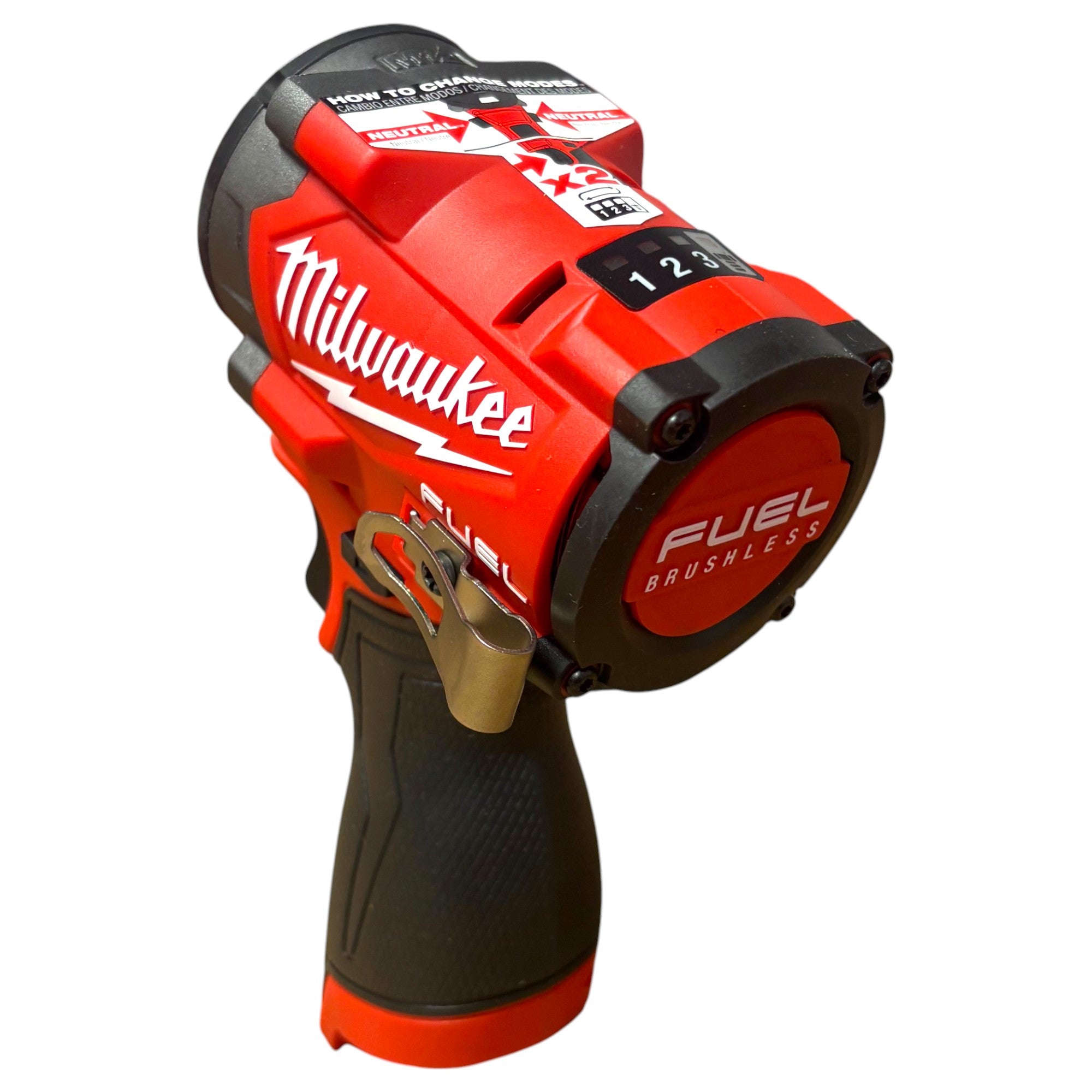 Milwaukee (2562-22) M12 FUEL 12V Li-Ion Brushless Cordless Stubby 3/8 in. Impact Wrench Kit w/(1) 5.0Ah & (1) 2.5 Ah High Output Batteries