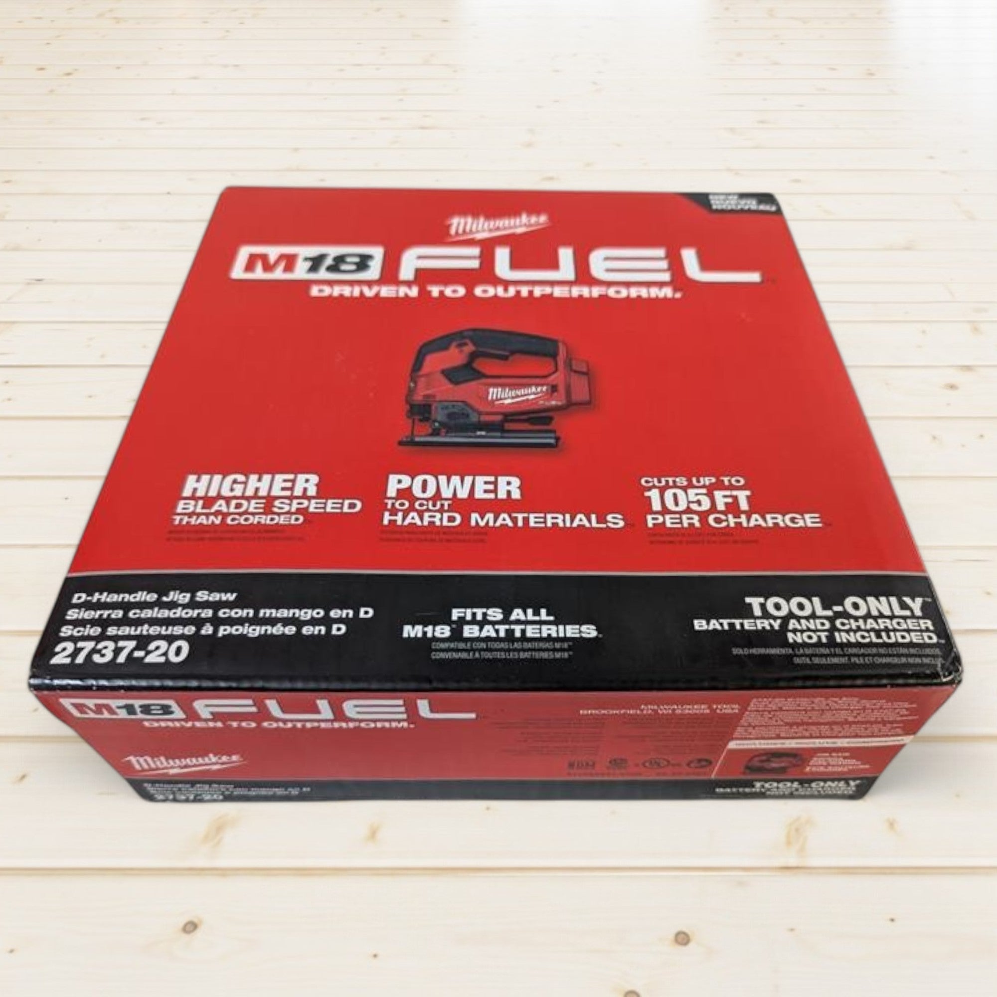 Milwaukee (2737-20) M18 FUEL 18V Lithium-Ion Brushless Cordless Jig Saw (Tool-Only)