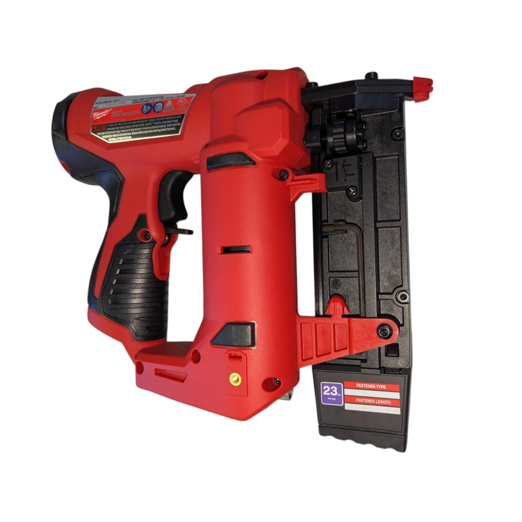 Milwaukee M12 12-Volt 23-Gauge Lithium-Ion Cordless Pin Nailer (Tool-Only) 2540-20