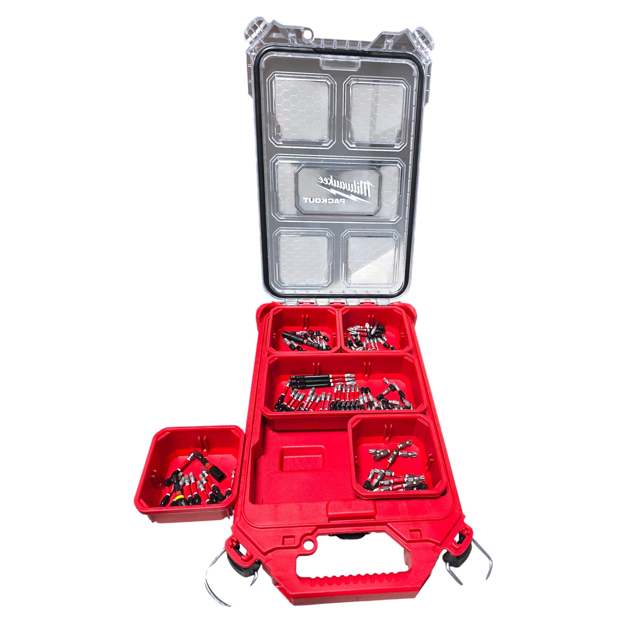 Milwaukee (48-32-4082) SHOCKWAVE Impact Duty Alloy Steel Screw Driver Bit Set with PACKOUT Case (100-Piece)