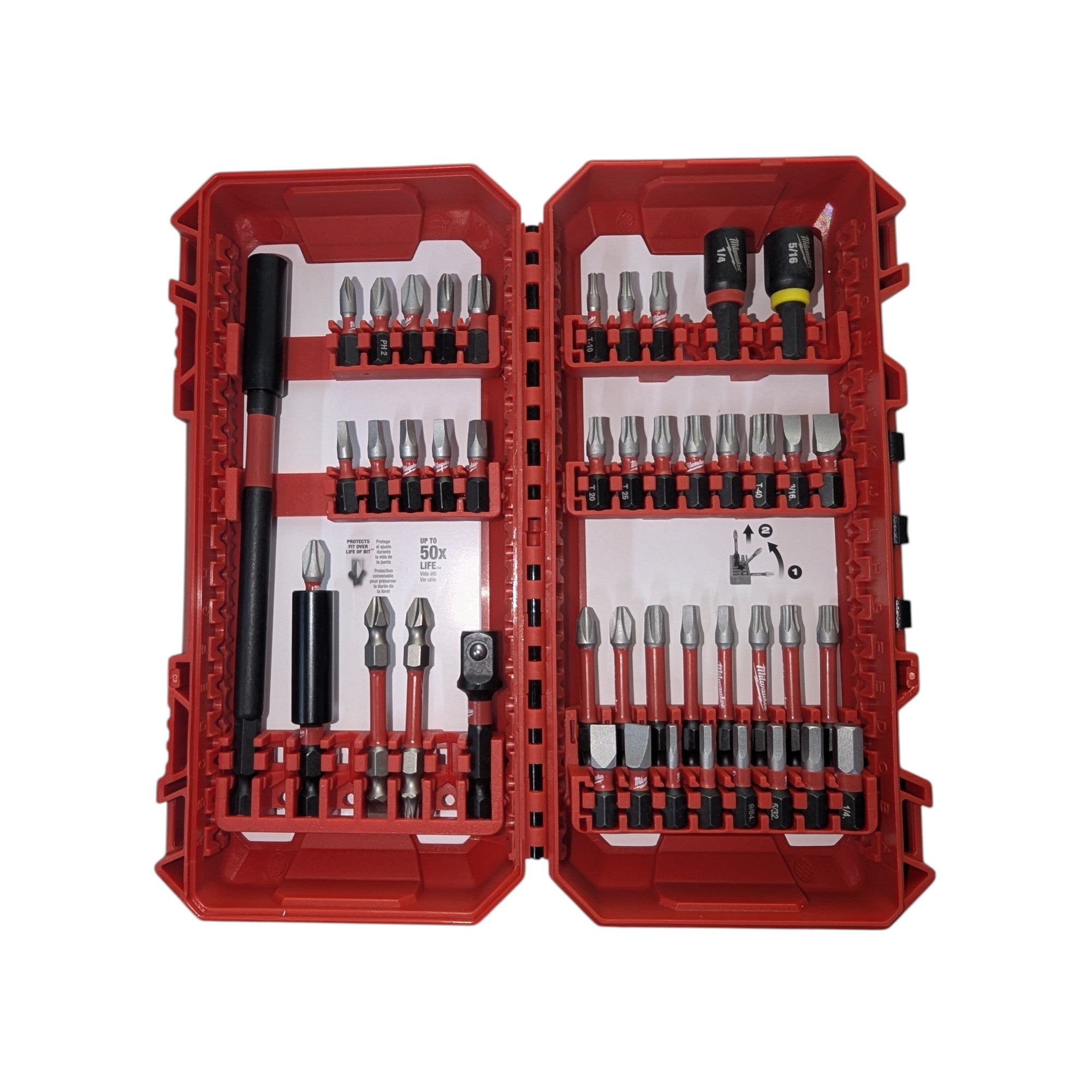 Milwaukee (48-32-4023)  SHOCKWAVE Impact Duty Alloy Steel Screw Driver Bit Set (45-Piece)