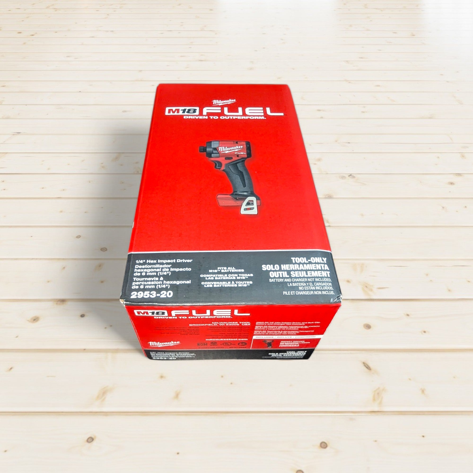 Milwaukee (2953-20)  M18 FUEL 18V Lithium-Ion Brushless Cordless 1/4 in. Hex Impact Driver (Tool-Only)