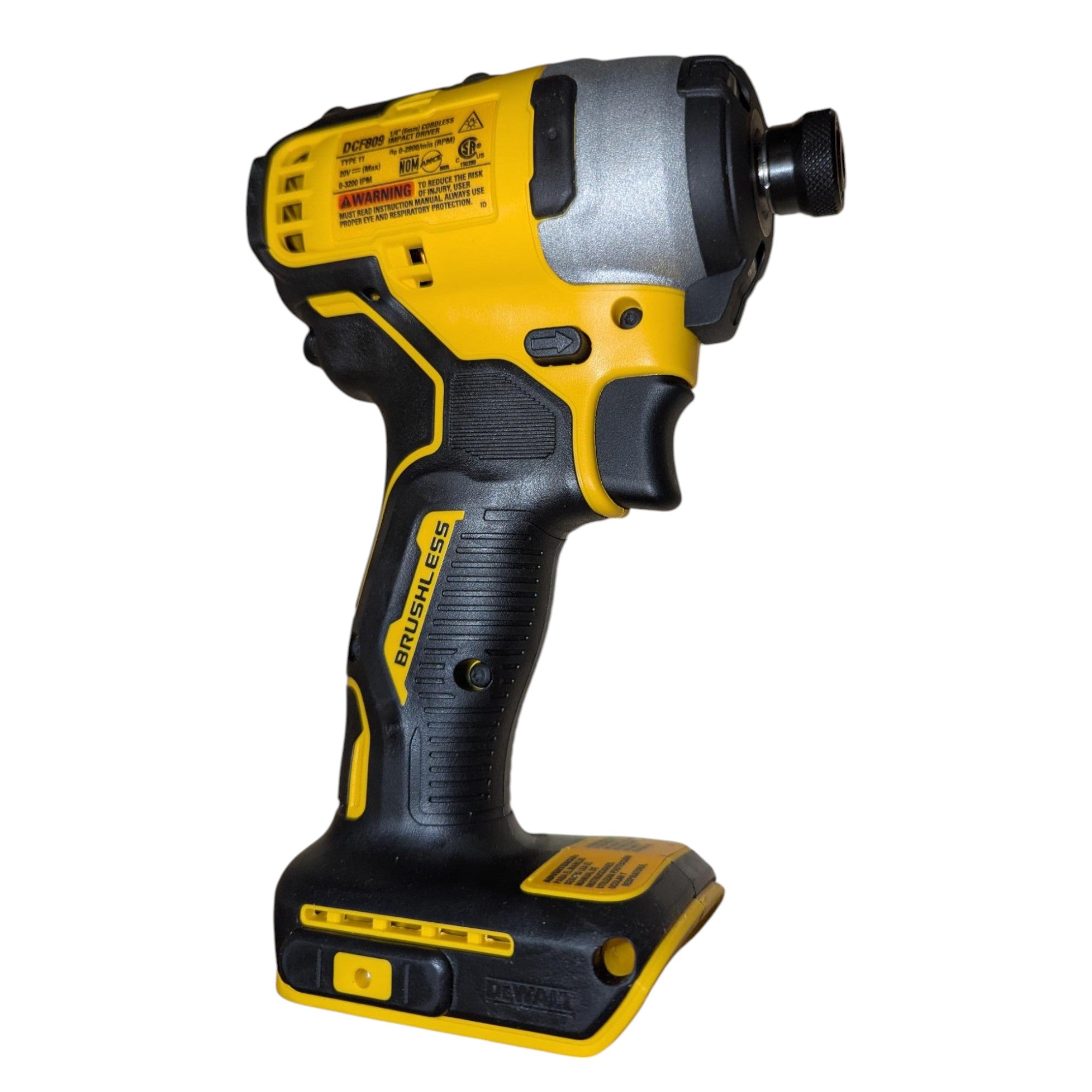 DEWALT (DCF809B) ATOMIC 20V MAX Cordless Brushless Compact 1/4 in. Impact Driver (Tool Only)