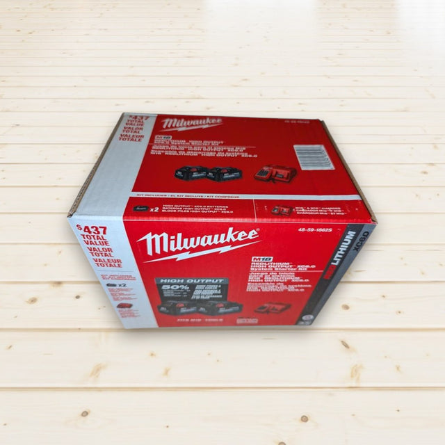 Milwaukee (48-59-1862S) M18 18-Volt Lithium-Ion High Output Starter Kit with Two 6.0 Ah Battery and Charger