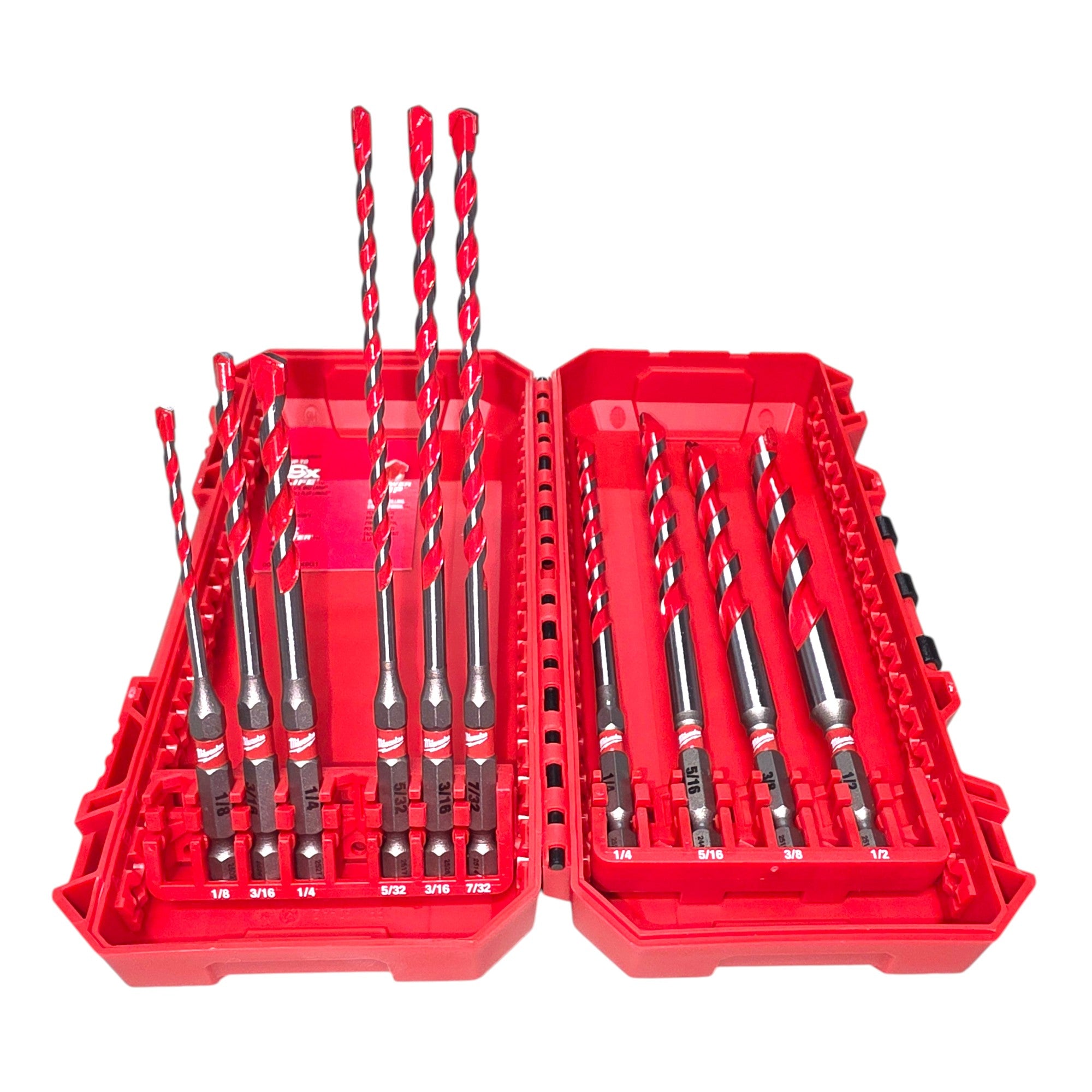 Milwaukee (48-20-9058) SHOCKWAVE Carbide Hammer Drill Bit Set. (10-Piece)
