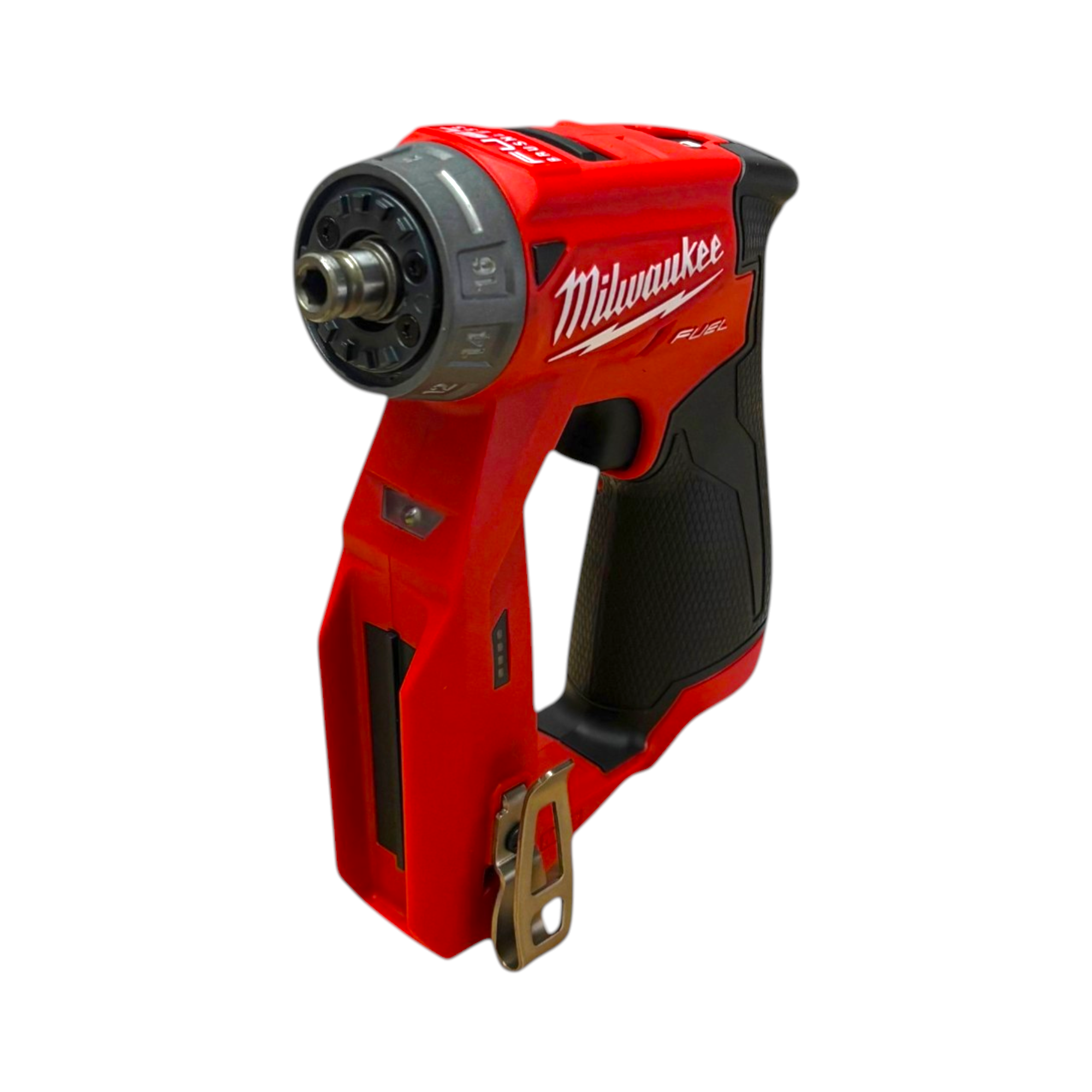 Milwaukee (2505-20) M12 FUEL 12V Lithium-Ion Brushless Cordless 4-in-1 Installation 3/8 in. Drill Driver with 4 Tool Head - genuine, brand new in secure, non-retail packaging