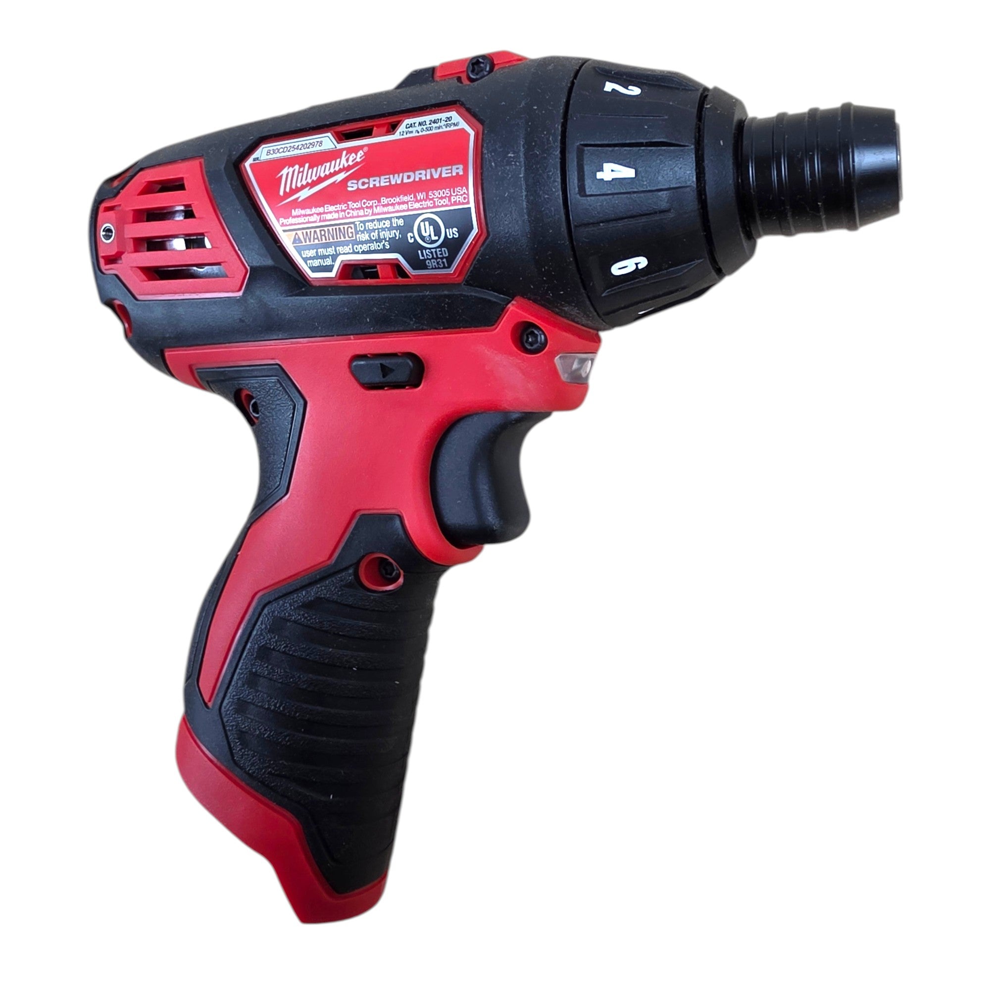 Milwaukee (2401-20) M12 12V Lithium-Ion Cordless 1/4 in. Hex Screwdriver - genuine, brand new in secure, non-retail packaging