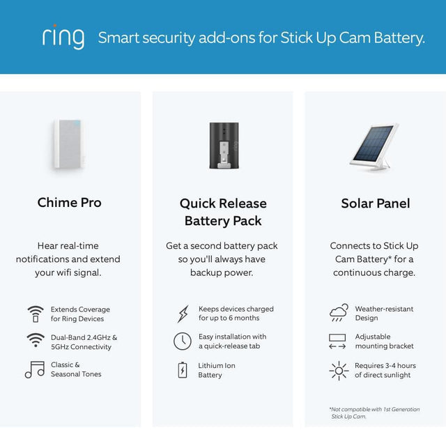 Ring Stick Up Cam Battery - Indoor/Outdoor Smart Security Camera with Two-Way Talk, Color Night Vision, Live View, Black B0C5QSN9YB