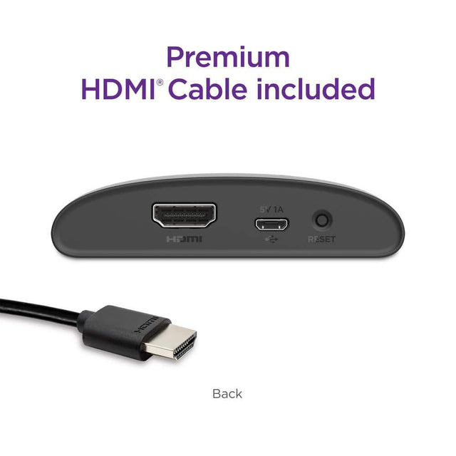 Roku Express 4K+:Streaming Device HD/4K/HDR, Fast Wi-Fi, Voice Remote with TV controls, and Premium HDMI Cable 3941R2