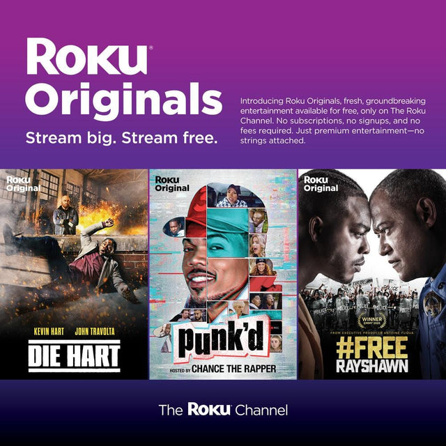 Roku Express 4K+:Streaming Device HD/4K/HDR, Fast Wi-Fi, Voice Remote with TV controls, and Premium HDMI Cable 3941R2