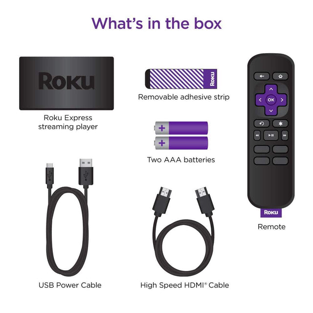 Roku (3960R) Express (New, 2022) HD Streaming Device with Simple Remote
