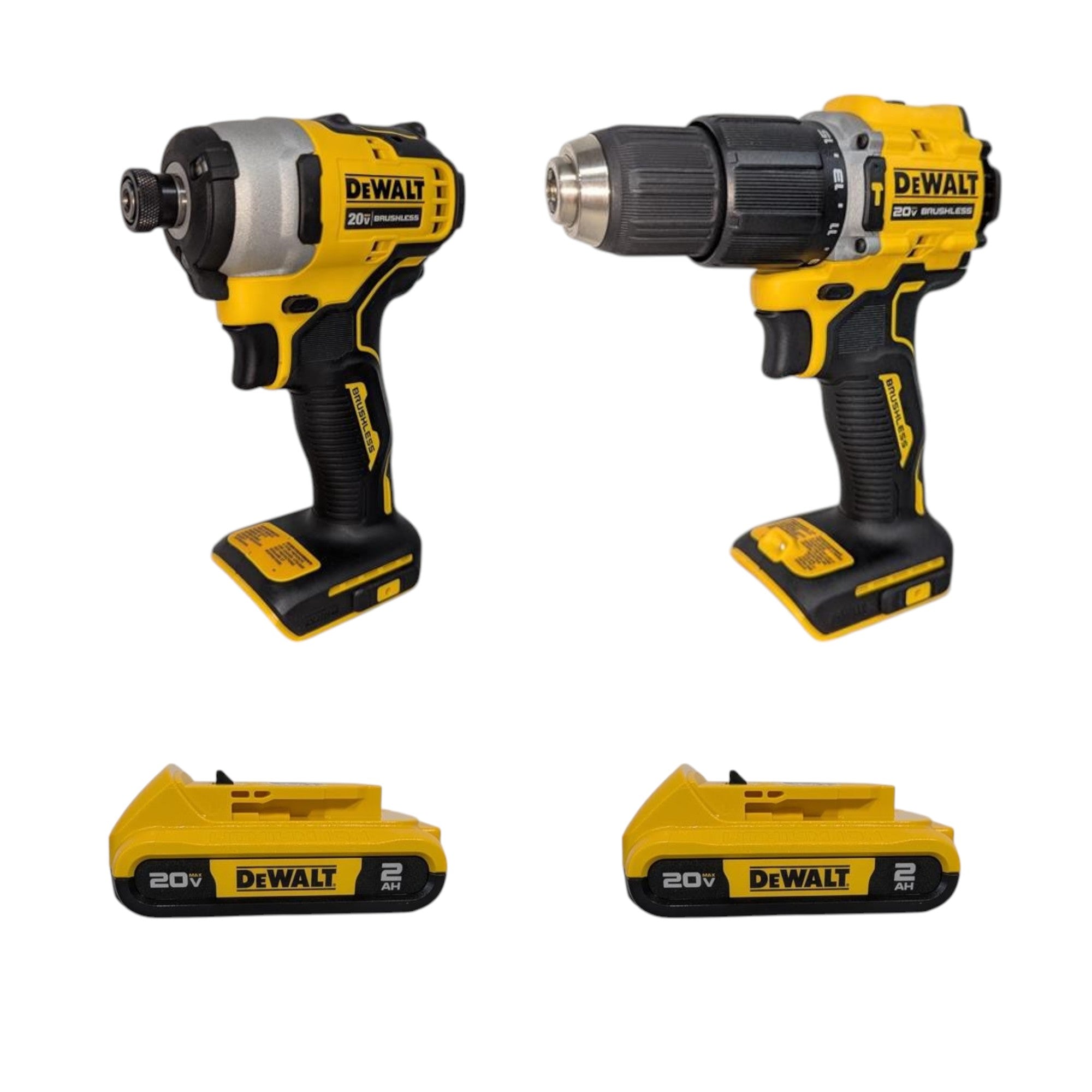 DEWALT (DCK226D2) ATOMIC 20-Volt MAX Lithium-Ion Cordless 2-Tool Combo Kit with (2) 2.0Ah Batteries, Charger and Bag