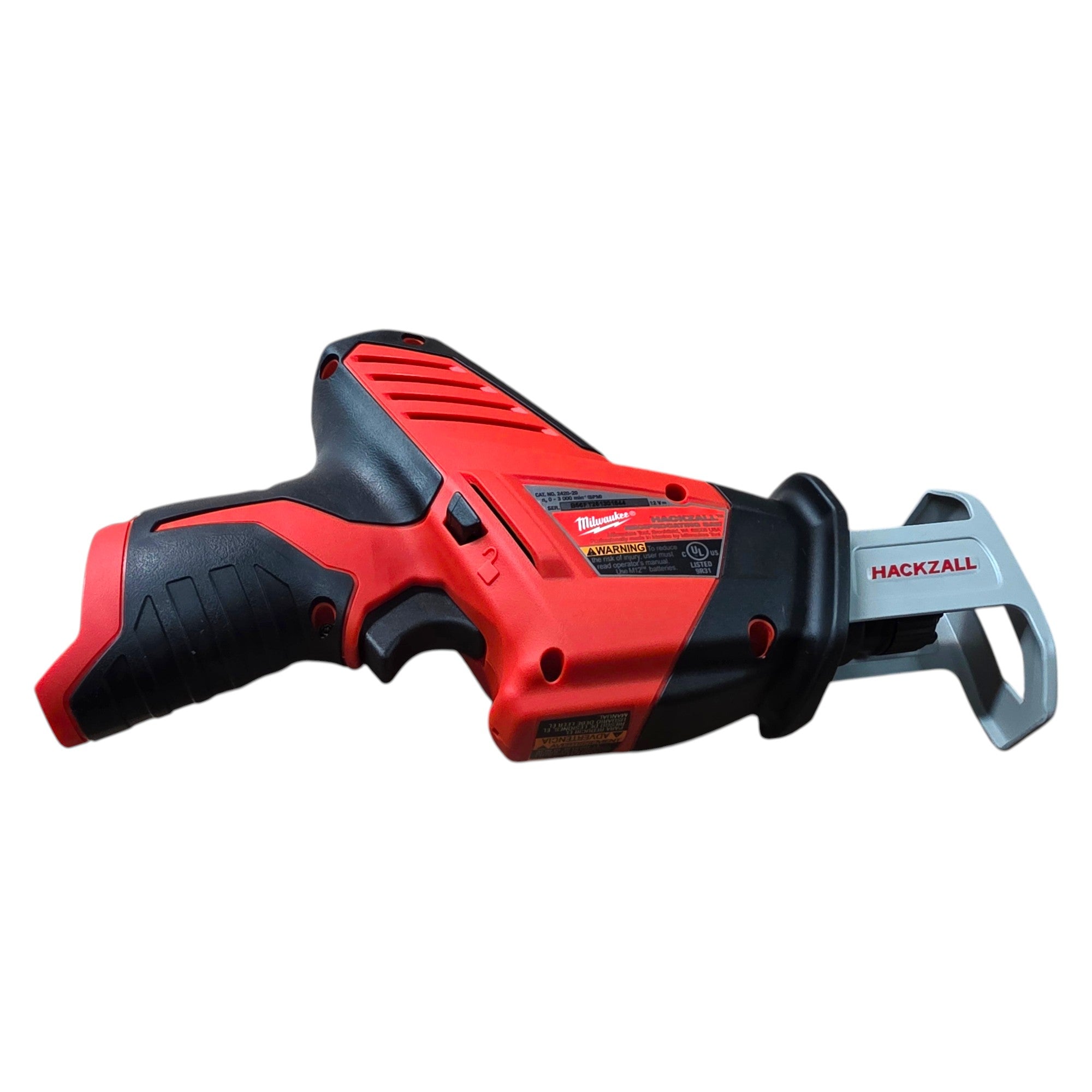Milwaukee (2420-20) M12 12V Lithium-Ion HACKZALL Cordless Reciprocating Saw - genuine, brand new in secure, non-retail packaging
