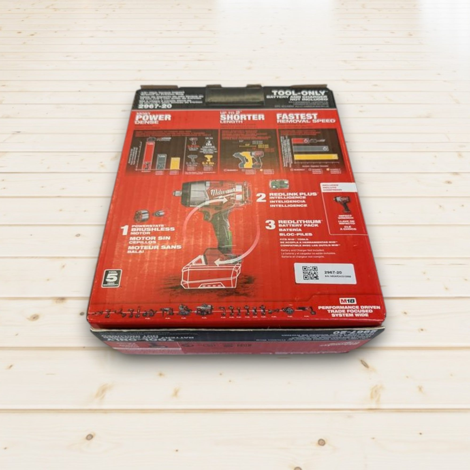 Milwaukee (2967-20) M18 FUEL 18V Lithium-Ion Brushless Cordless 1/2 in. Impact Wrench with Friction Ring (Tool-Only)