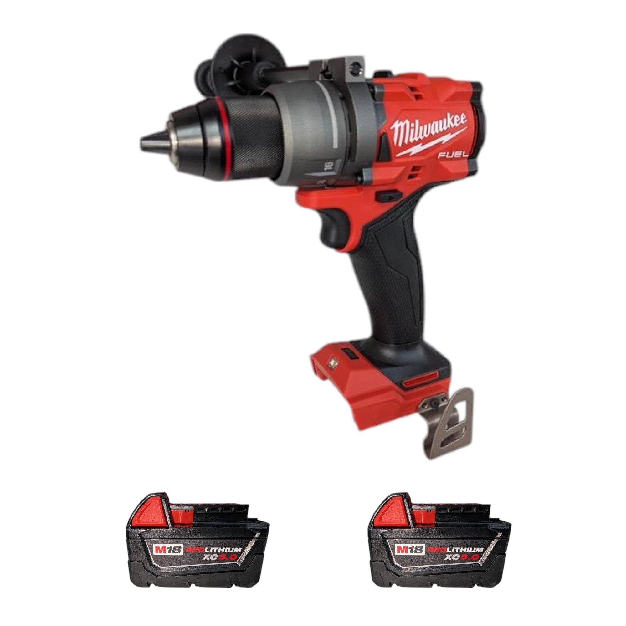 Milwaukee (2903-22) M18 FUEL 18V Lithium-Ion Brushless Cordless 1/2 in. Drill/Driver Kit W/(2) 5.0Ah Batteries, Charger, and Hard Case