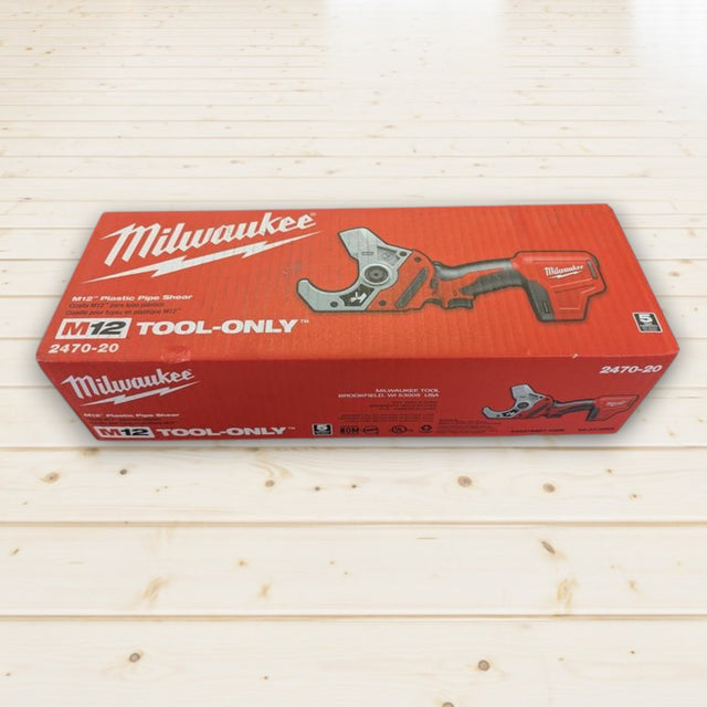 Milwaukee (2470-20) M12 12V Lithium-Ion Cordless PVC Pipe Shear (Tool ...