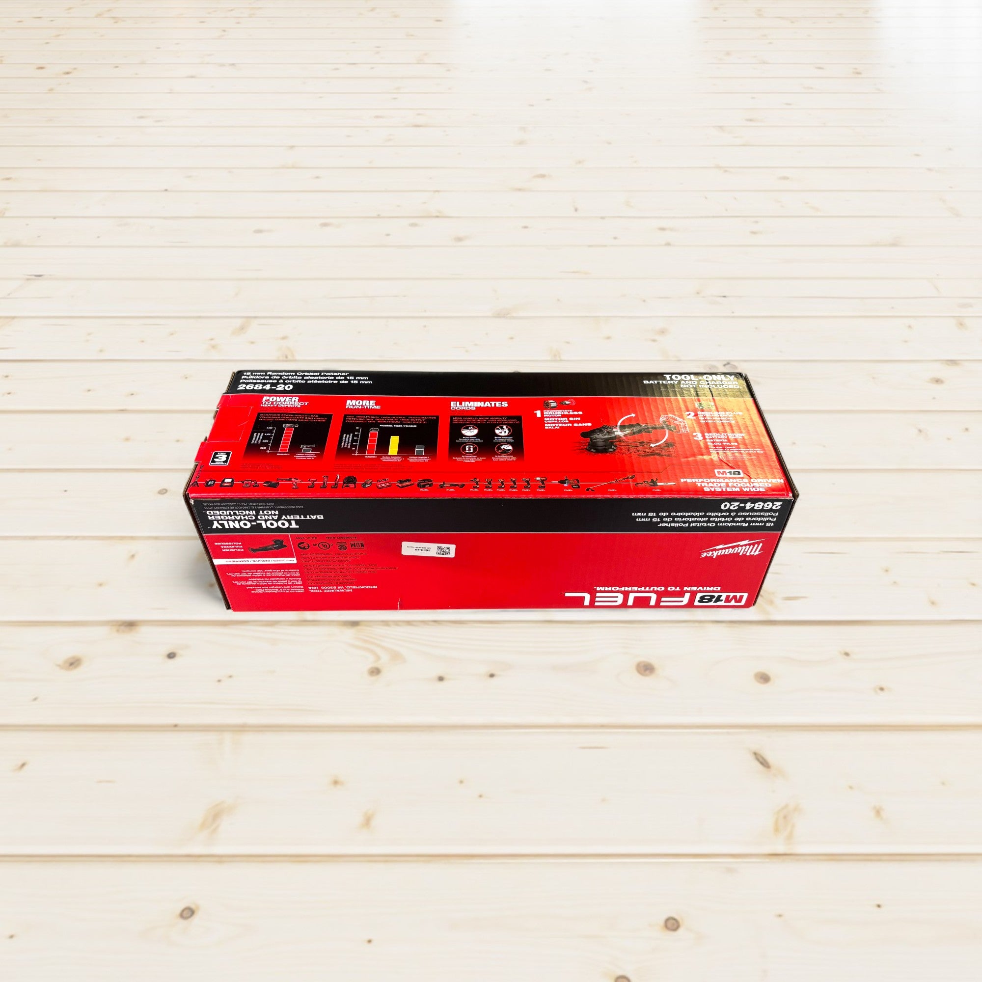 Milwaukee (2684-20)  M18 FUEL18V Lithium-Ion Brushless Cordless 15MM DA Polisher (Tool-Only)