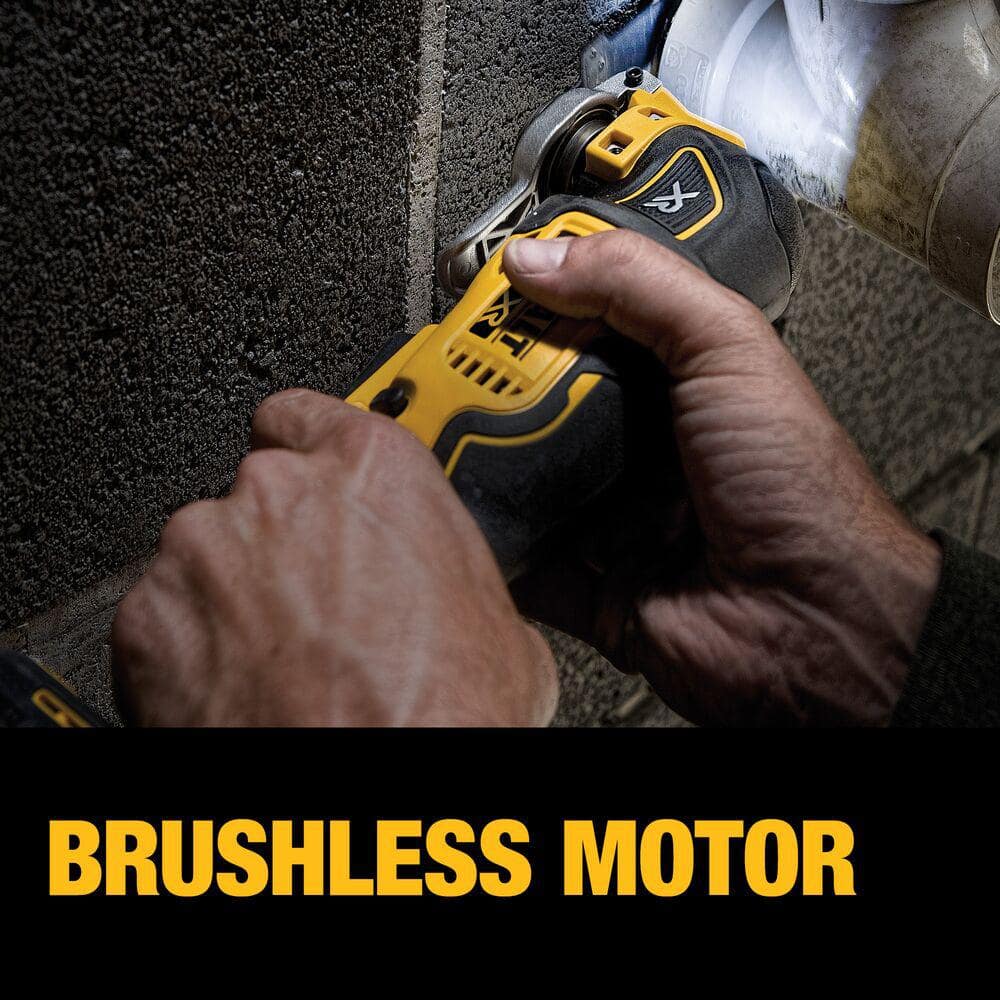 DEWALT (DCS356C1) 20V MAX XR Cordless Brushless 3-Speed Oscillating Multi Tool with (1) 20V 1.5Ah Battery and Charger