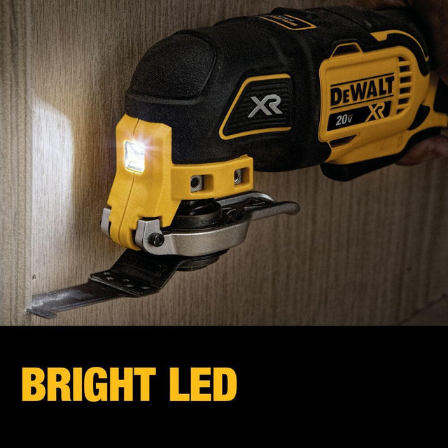 DEWALT (DCS356C1) 20V MAX XR Cordless Brushless 3-Speed Oscillating Multi Tool with (1) 20V 1.5Ah Battery and Charger